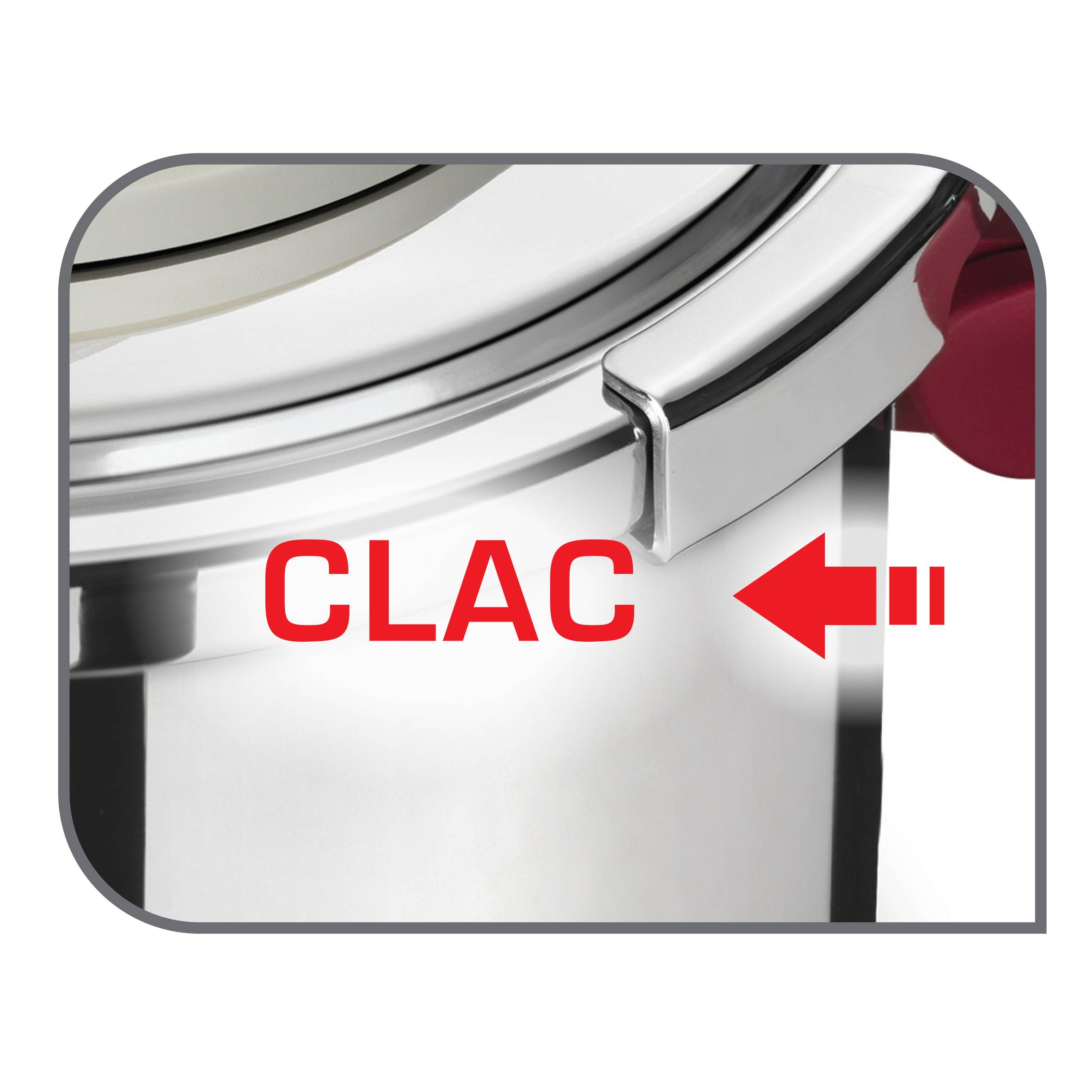 Clipso®+ Precision pressure cooker 8L with foldable handles