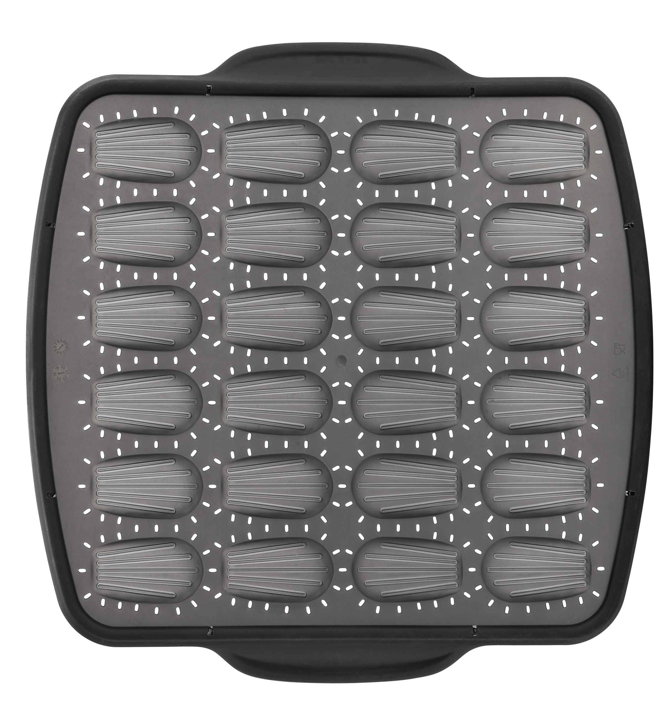 CRISPYBAKE Moule 24 mini madeleines silicone 30X29cm