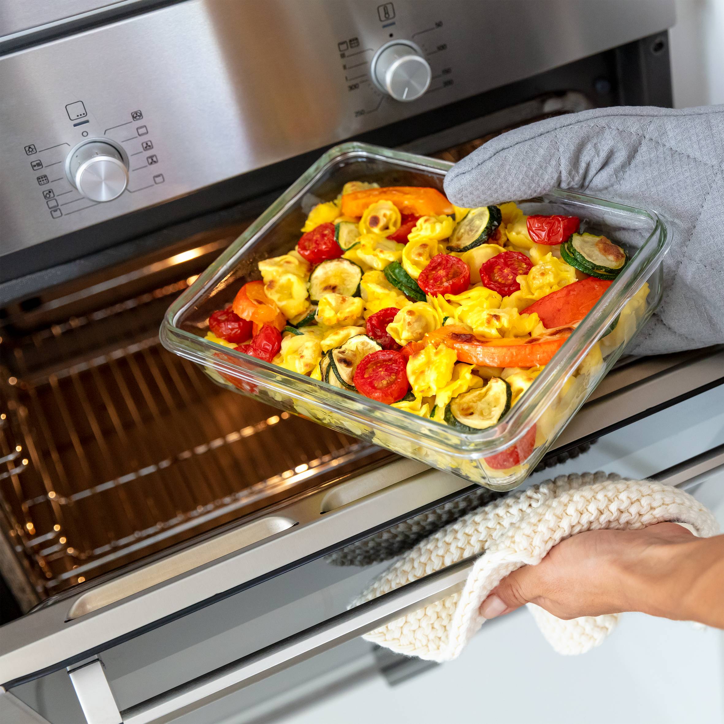 Masterseal fresh rouge boîte en verre rectangle 3l