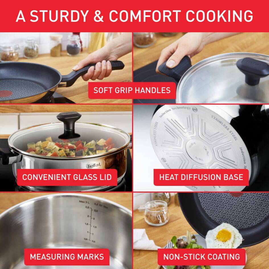 COMFORT MAX Batterie de cuisine 7 pièces 