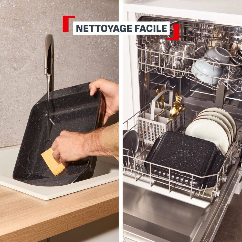 Excellence, Petit plat à four en fonte d'aluminium 29x22&nbsp;cm, Revêtement antiadhésif