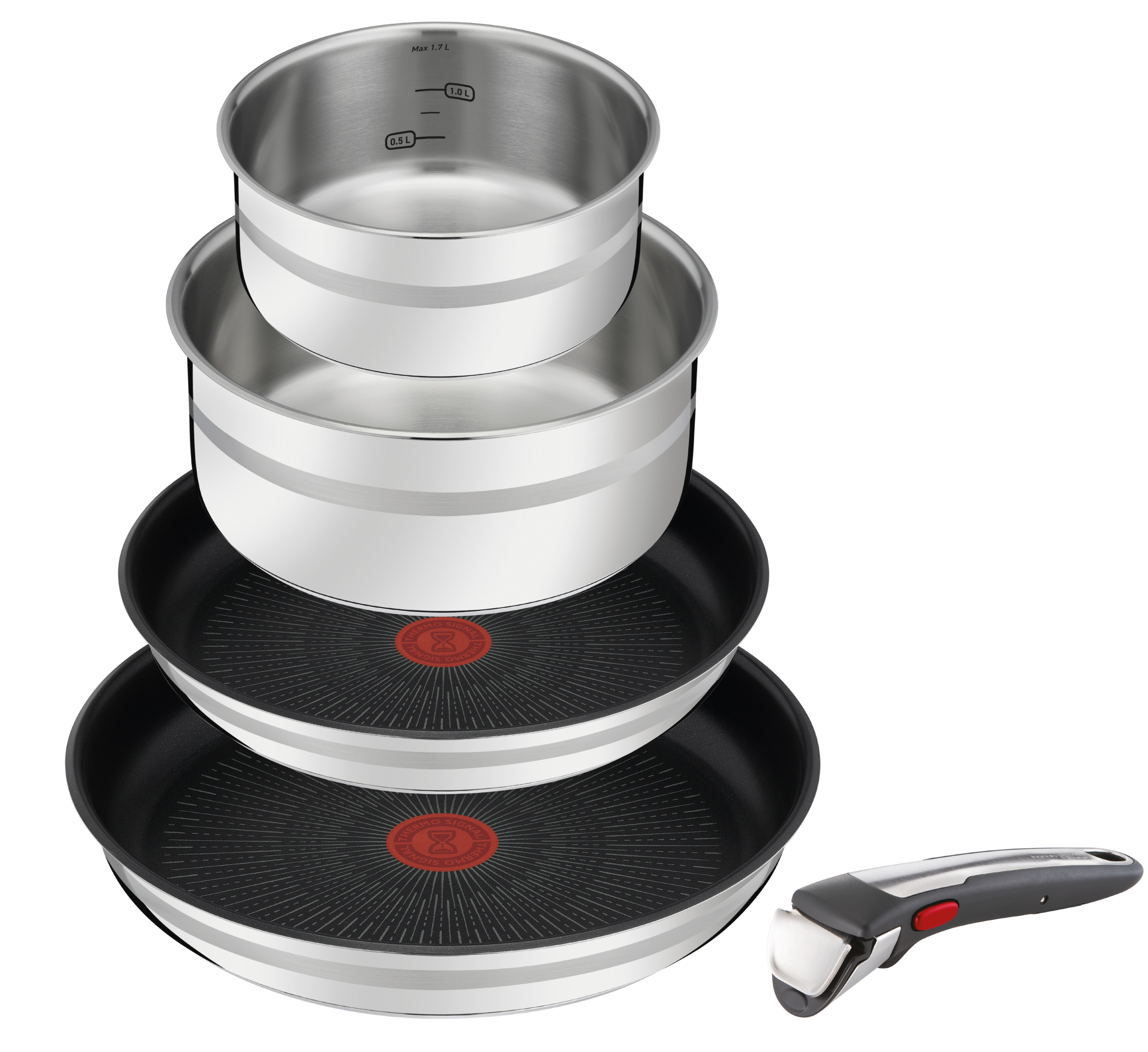Ingenio Jamie Oliver, Antiadhésif, Batterie de cuisine 5 p, Induction