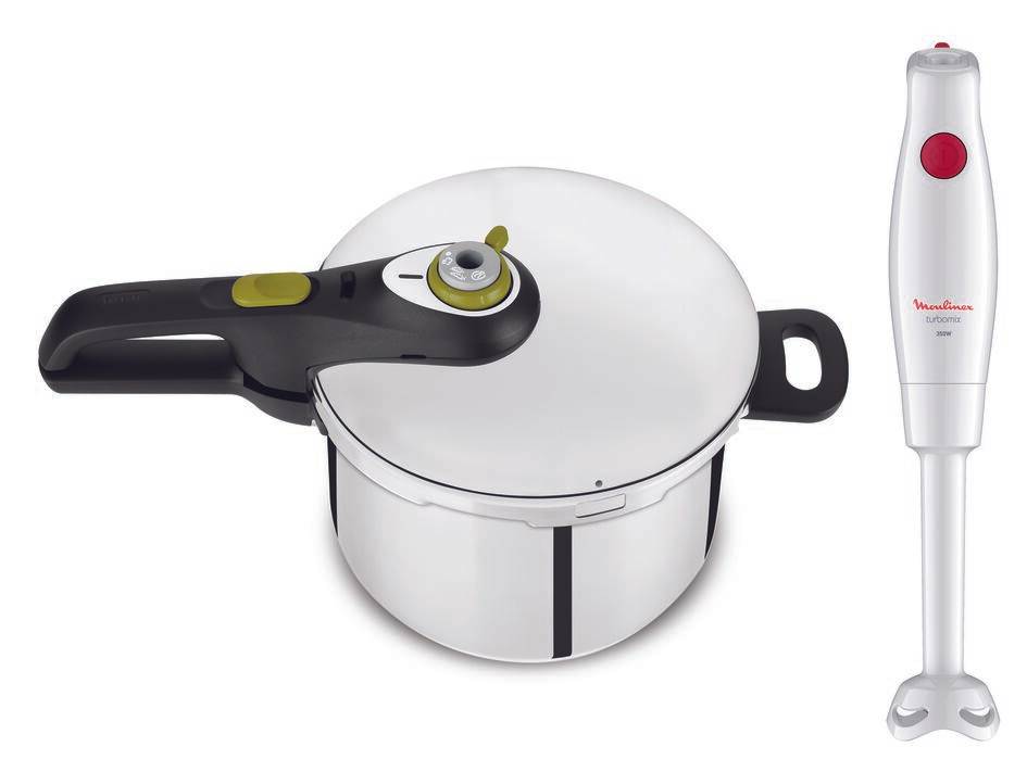 SECURE 5 NEO Cocotte-minute® 8L induction + mixeur plongeant Moulinex