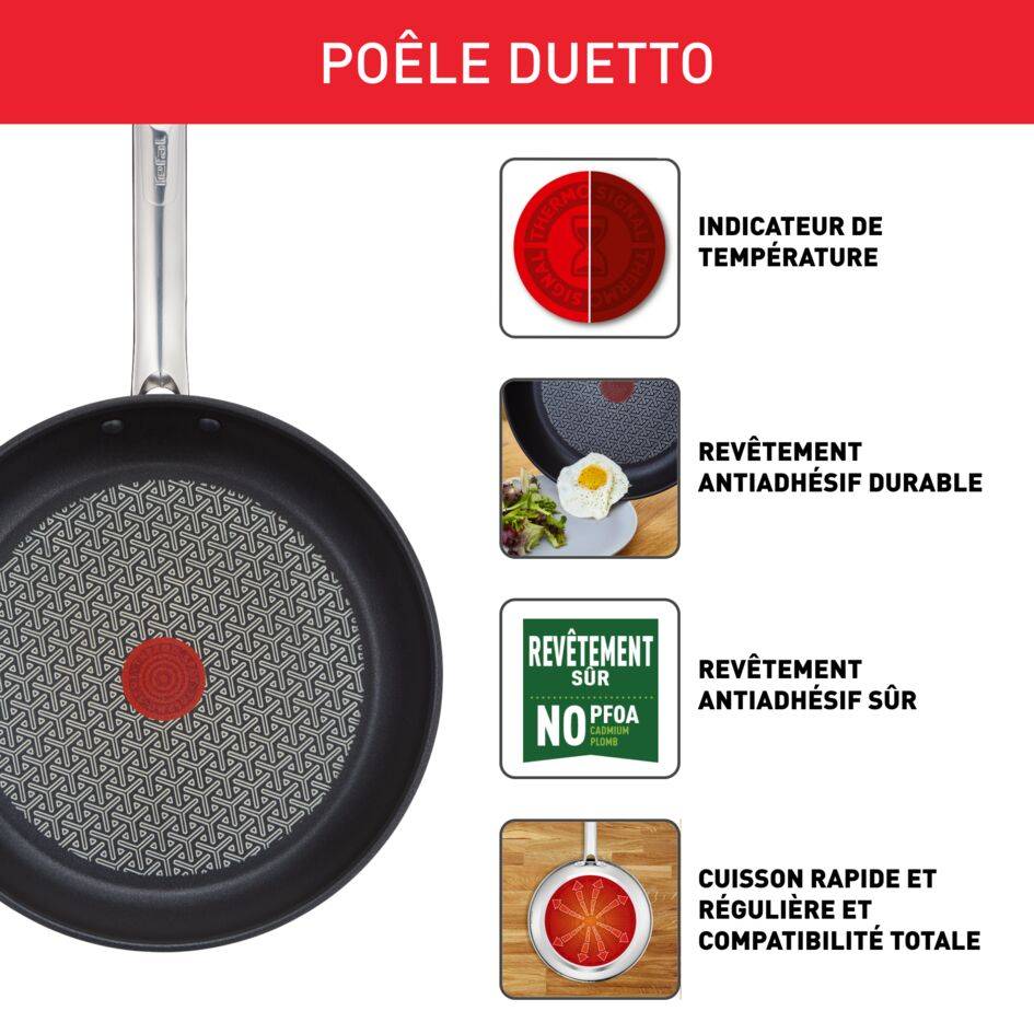 Duetto set 3 poêles 20/24/28cm