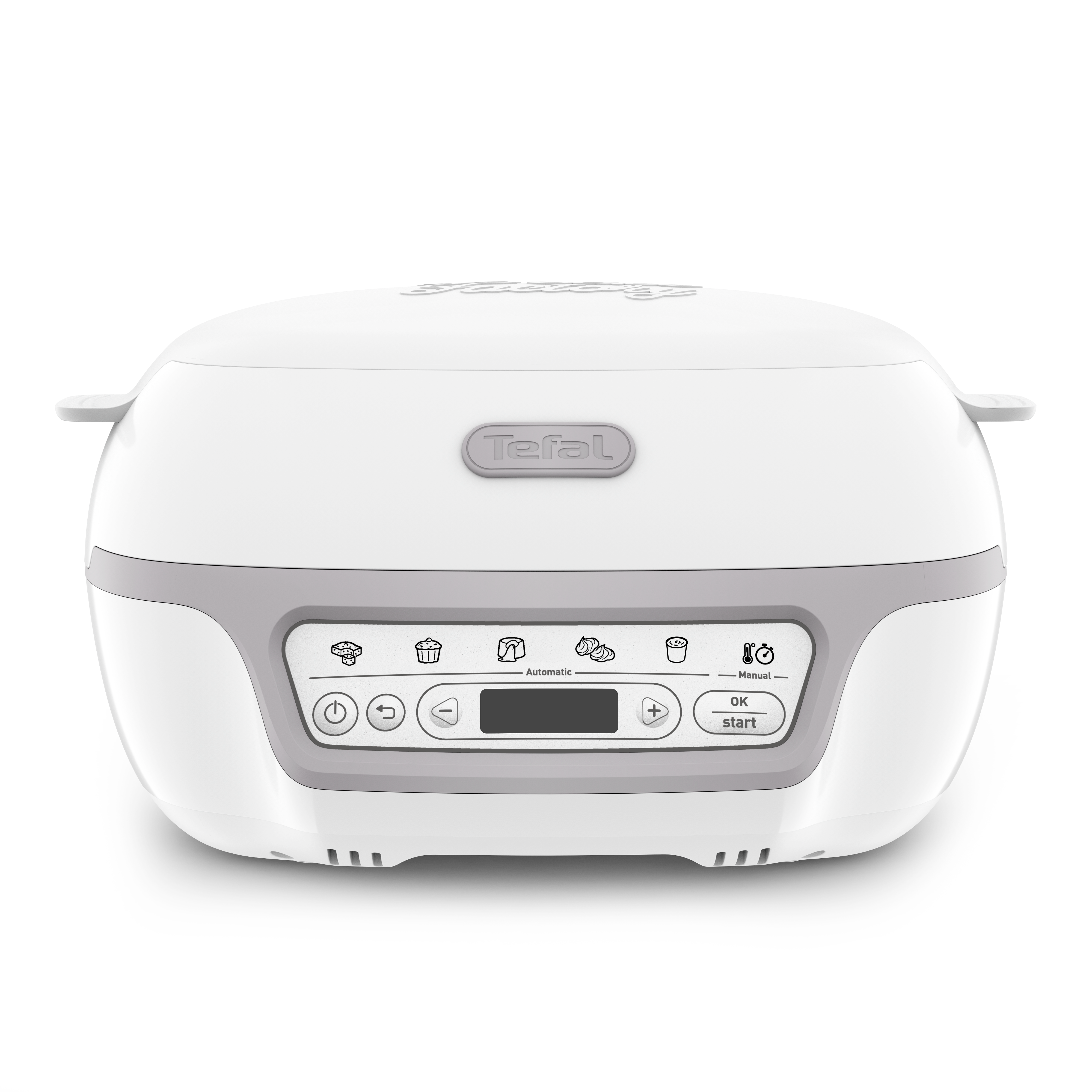 Cake Factory Délices Silver, Machine à gâteaux, 5 prog, 10 moules, écran rétroéclairé, RECONDITIONNÉ