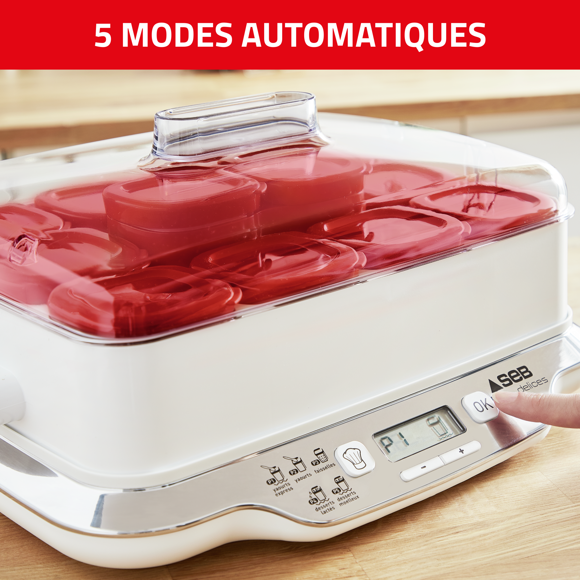 MULTI DELICES EXPRESS 12 POTS ROUGE