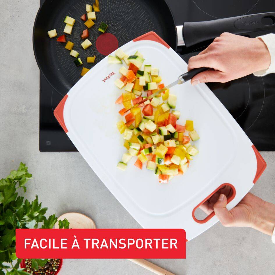 Fresh Kitchen, Planche à découper, Plastique robuste, Antidérapante, Poignée