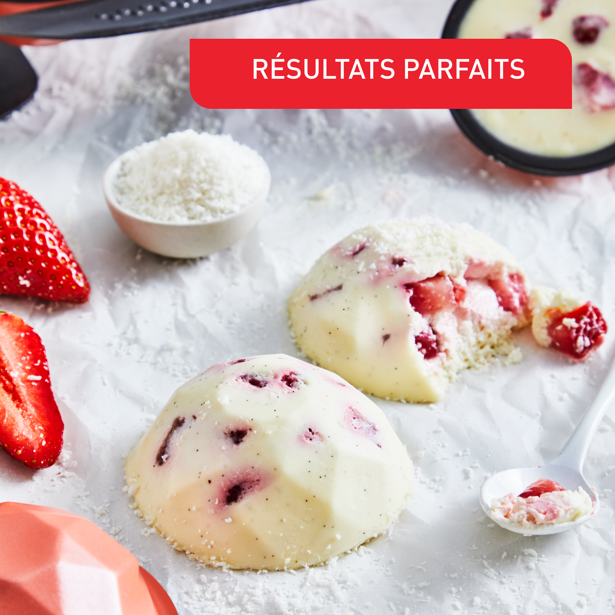 Creabake 3 moules à facettes 7,7cm