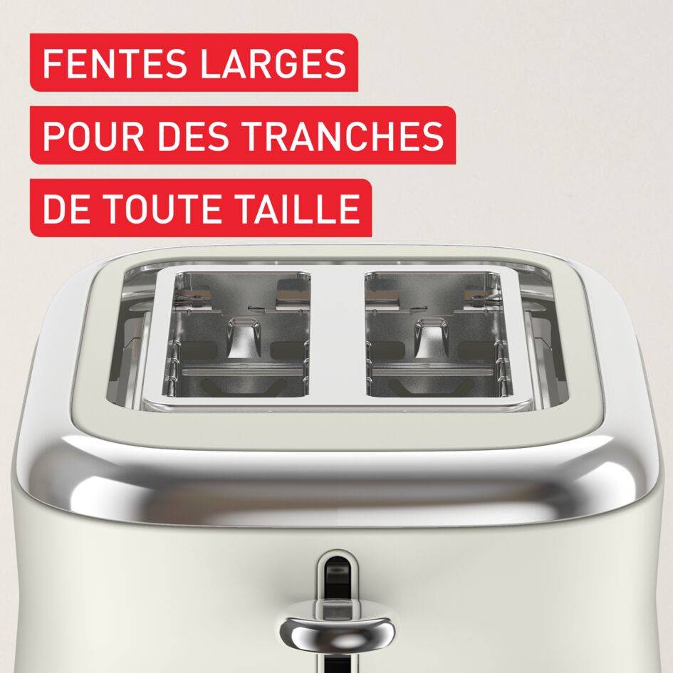 Collection, Inox, Grille-pain électrique, 2 fentes, 8 niveaux de dorage
