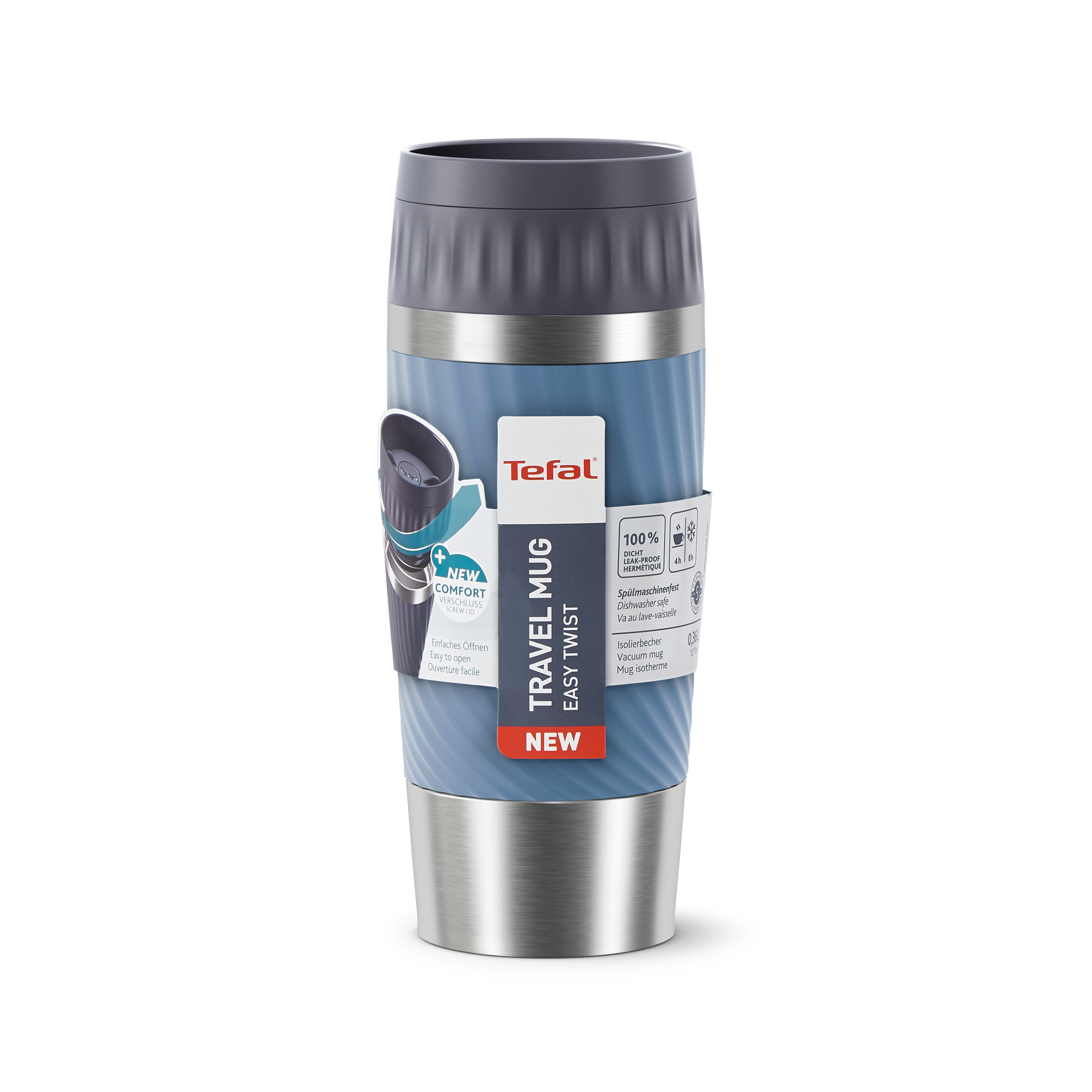 TRAVEL MUG EASY TWIST Mug isotherme 0.36 L bleu