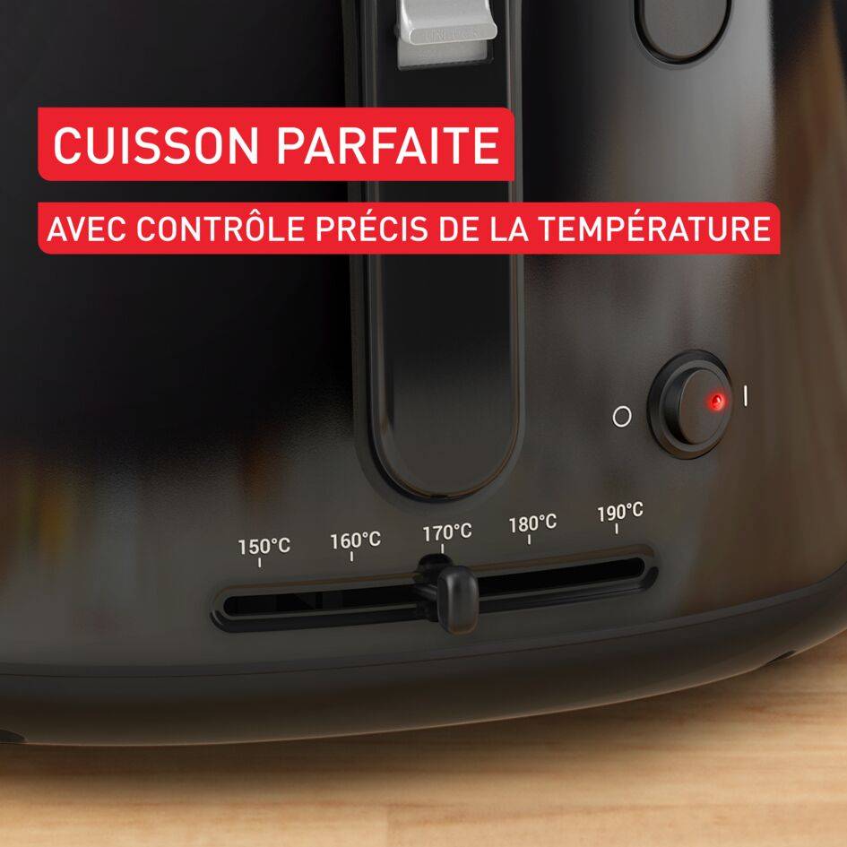 Vision, friteuse, Grande fenêtre pour garder un oeil sur la cuisson