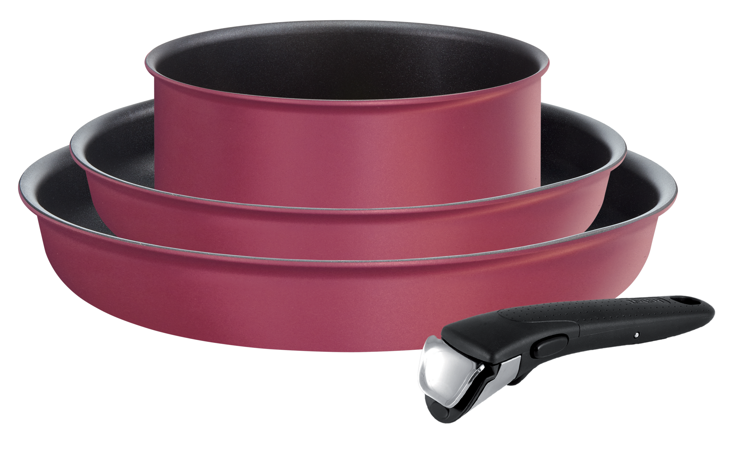 Ingenio performance rouge gamay induction batterie de cuisine 4 pièces