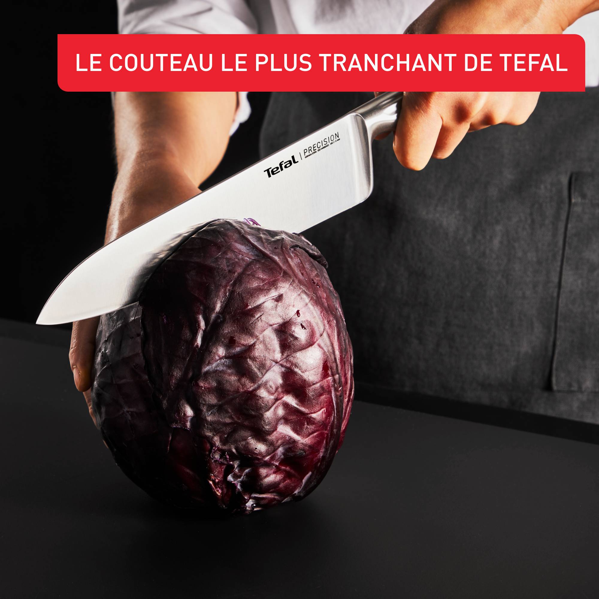 Precision Lot de 3 Couteaux Chef 15 cm, Office 12 cm, et A éplucher 9 cm