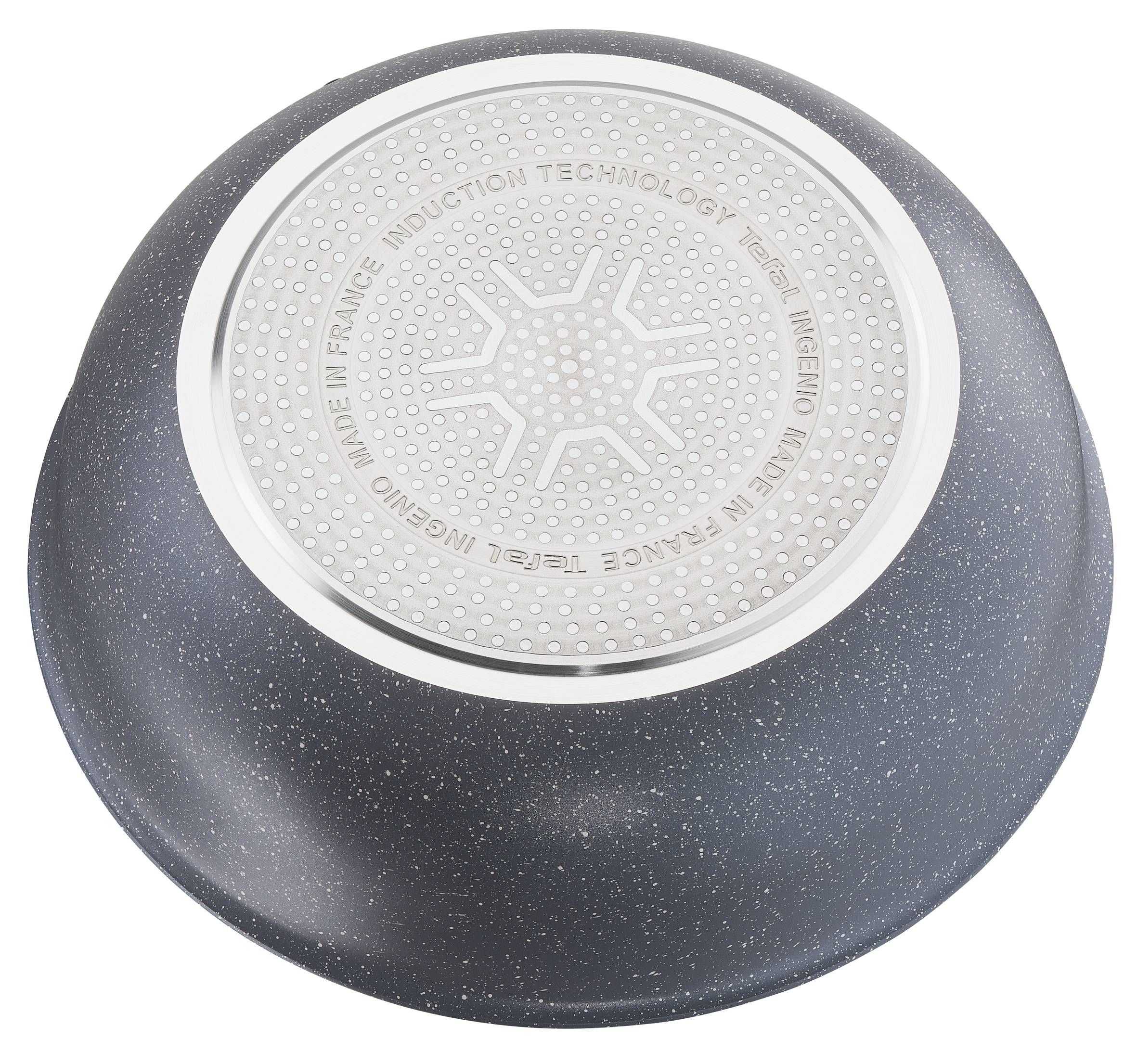 INGENIO HARMONY GRIS MOUCHETÉ Poêle Wok 28 cm INDUCTION