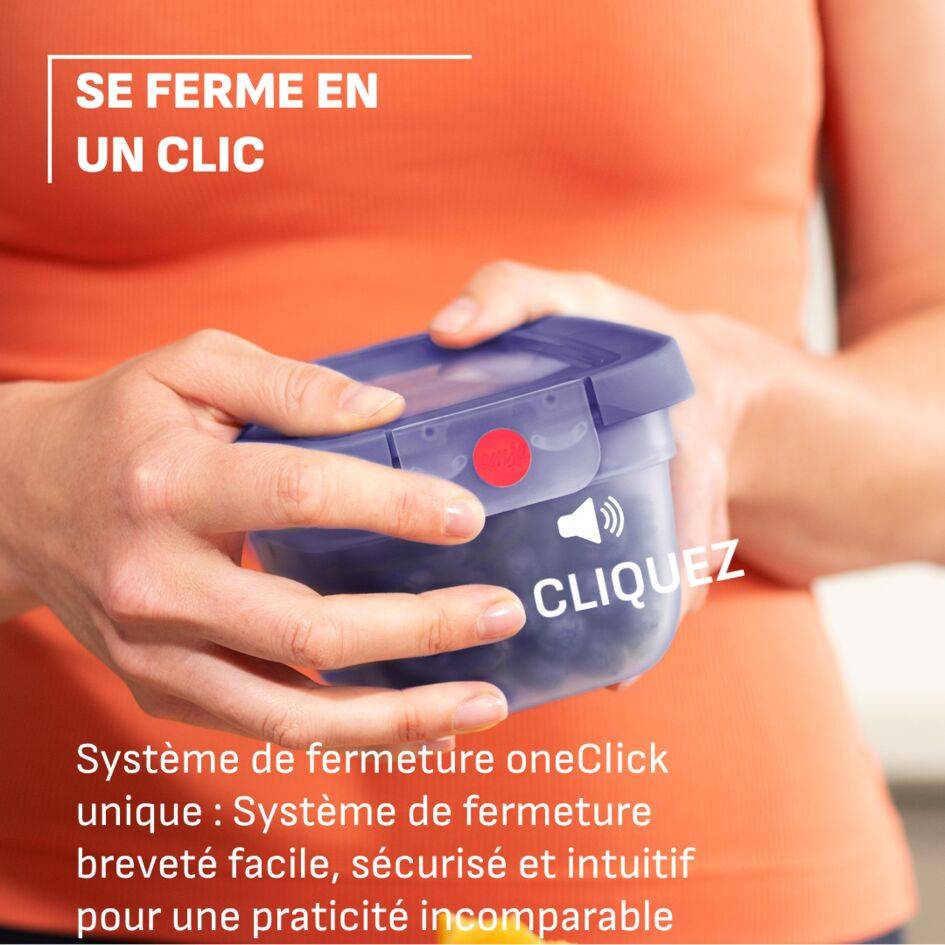 ONECLICK, Boîte de conservation, 1,2L, Violet