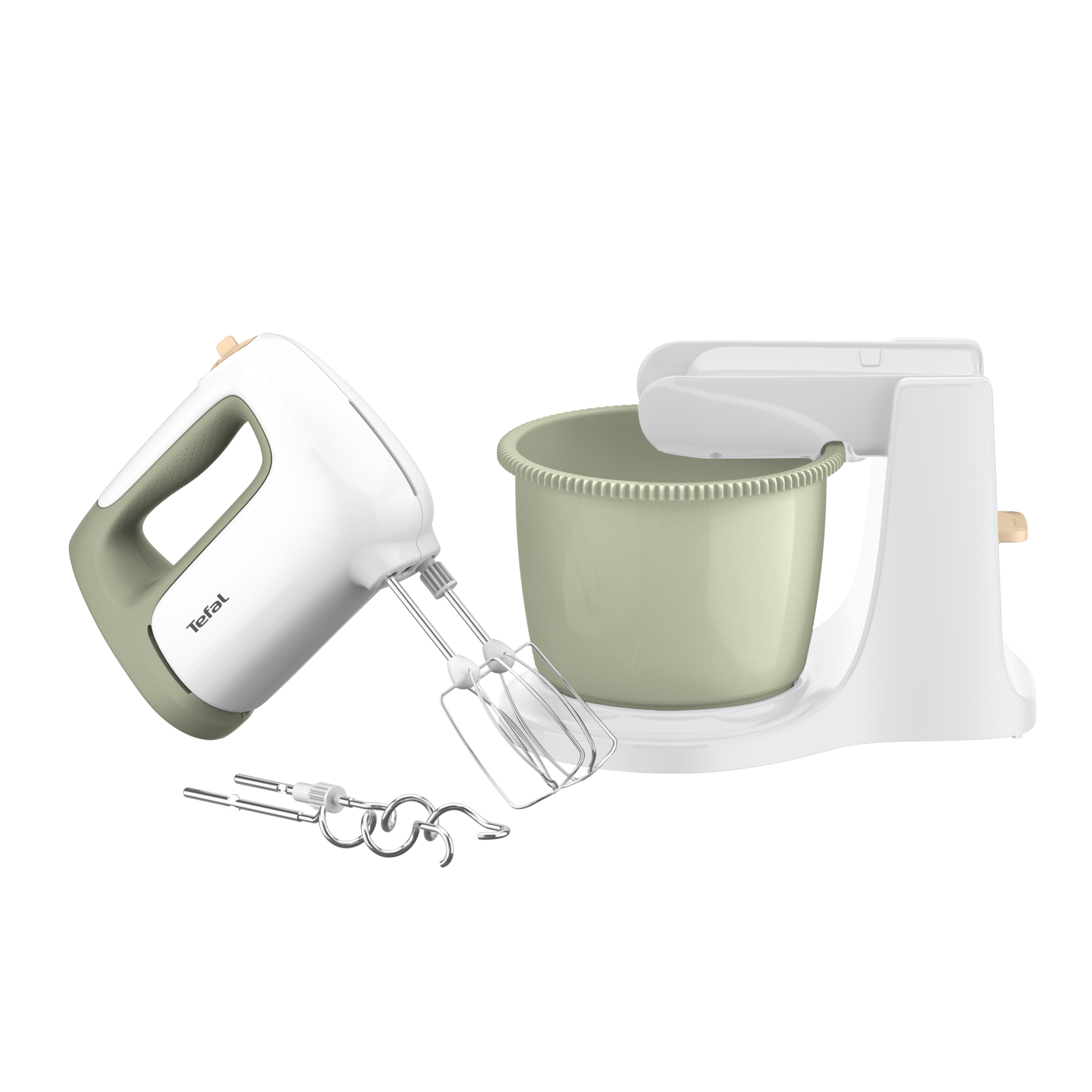 Batteur avec Bol 500 W Beige et Lichen