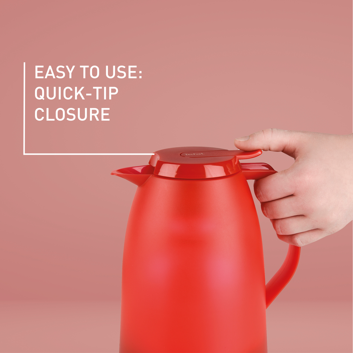 Carafe isotherme 1 L - Rouge translucide MAMBO