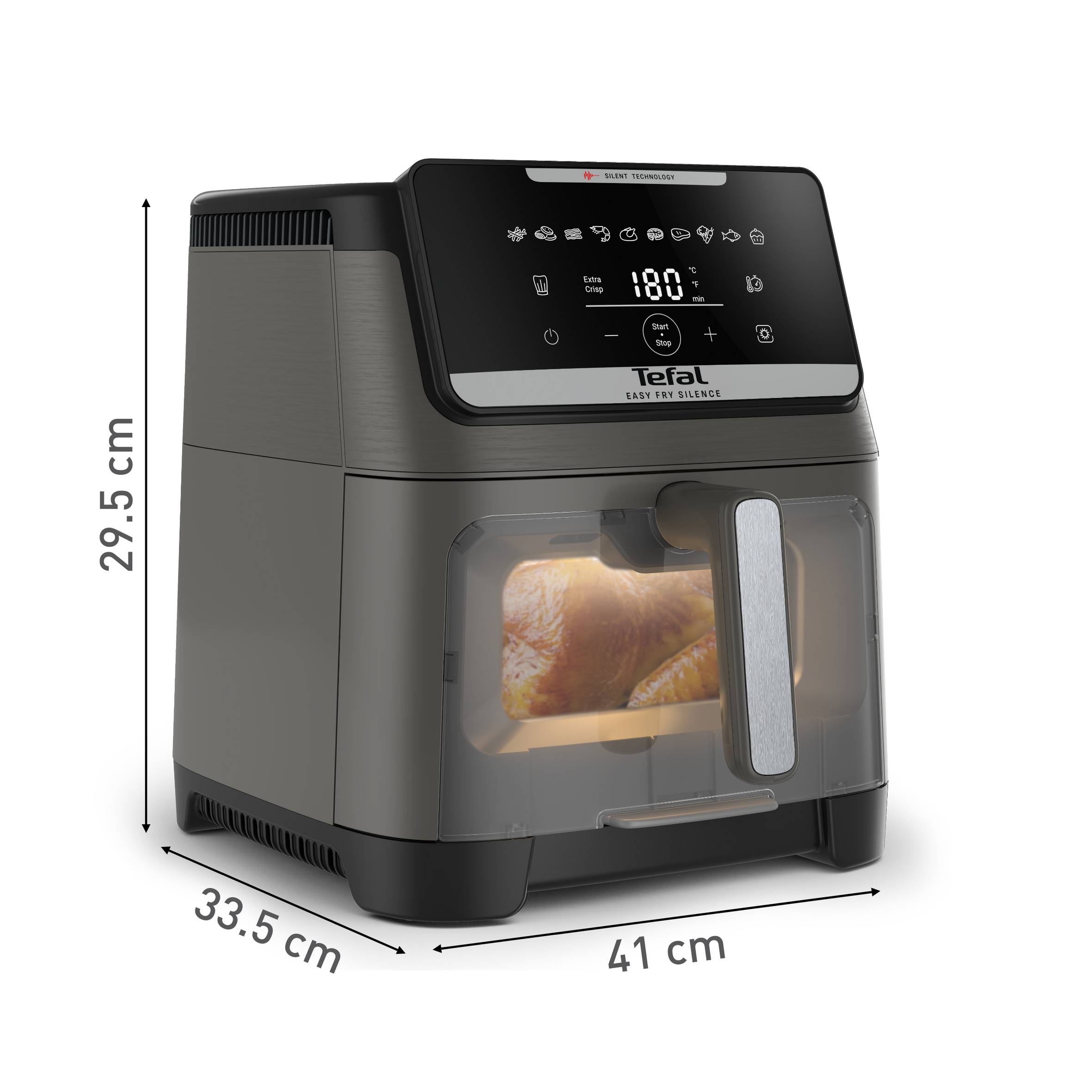 Easy Fry Silence 7 L, Le air fryer XXL le plus silencieux avec façade amovible
