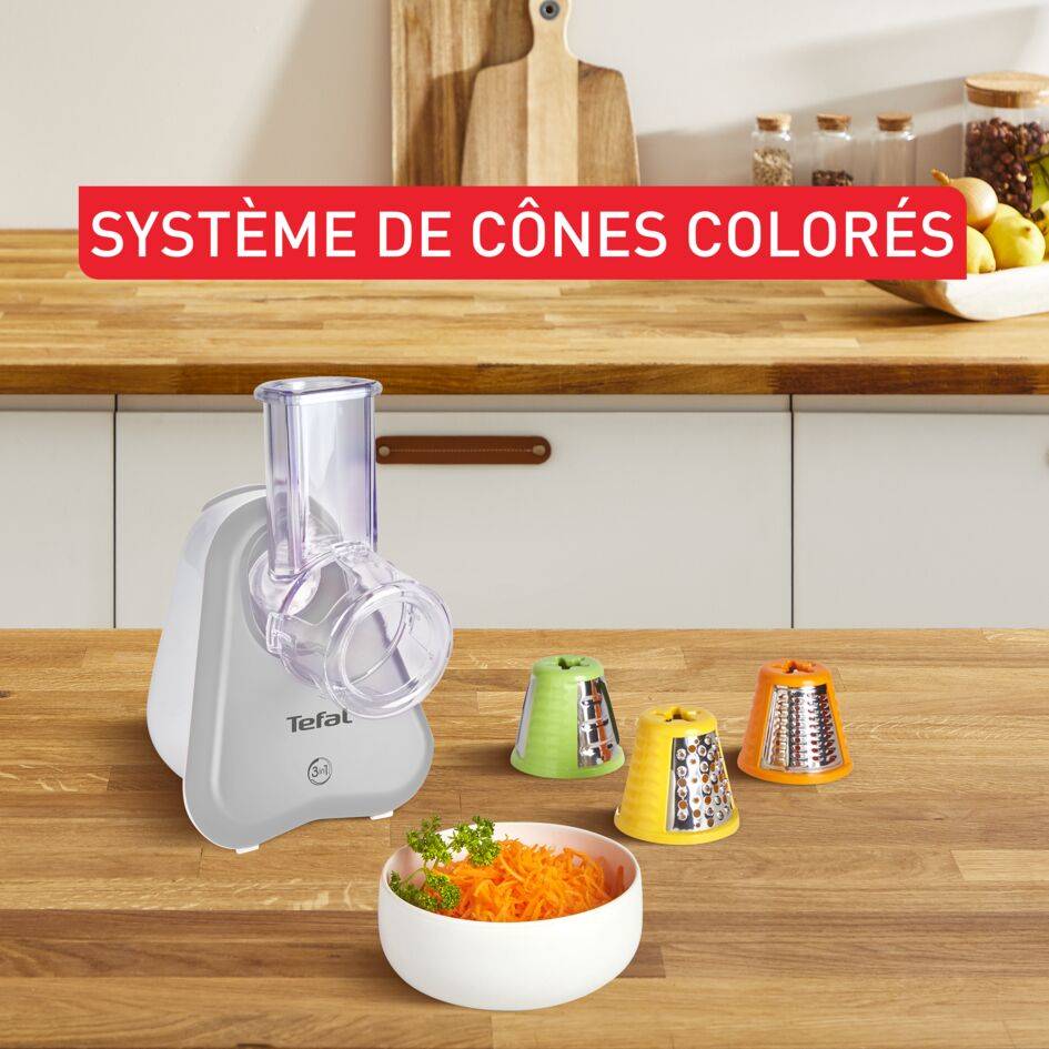 Fresh Express Découpe-légumes 3-en-1  pour trancher, émincer et râper