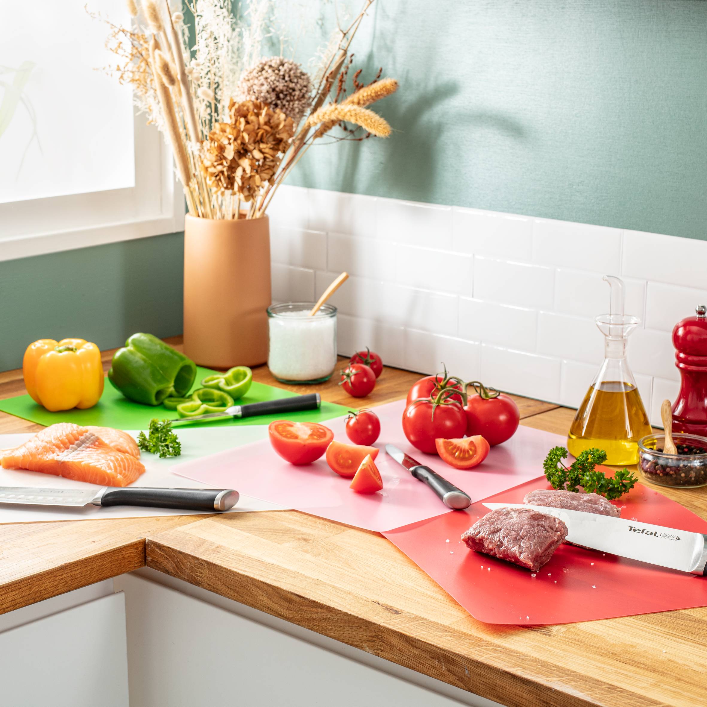 Fresh kitchen accessoires 4 planches à découper flexibles 38x29cm 