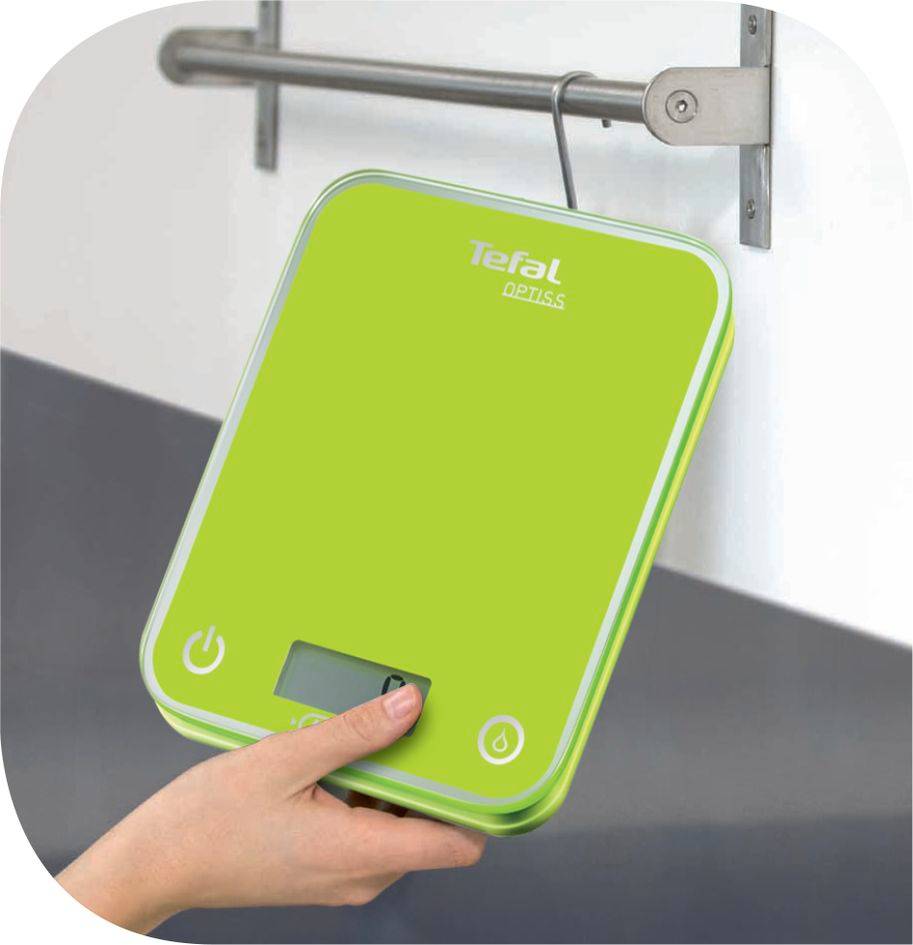 OPTISS VERT ANIS Balance de cuisine