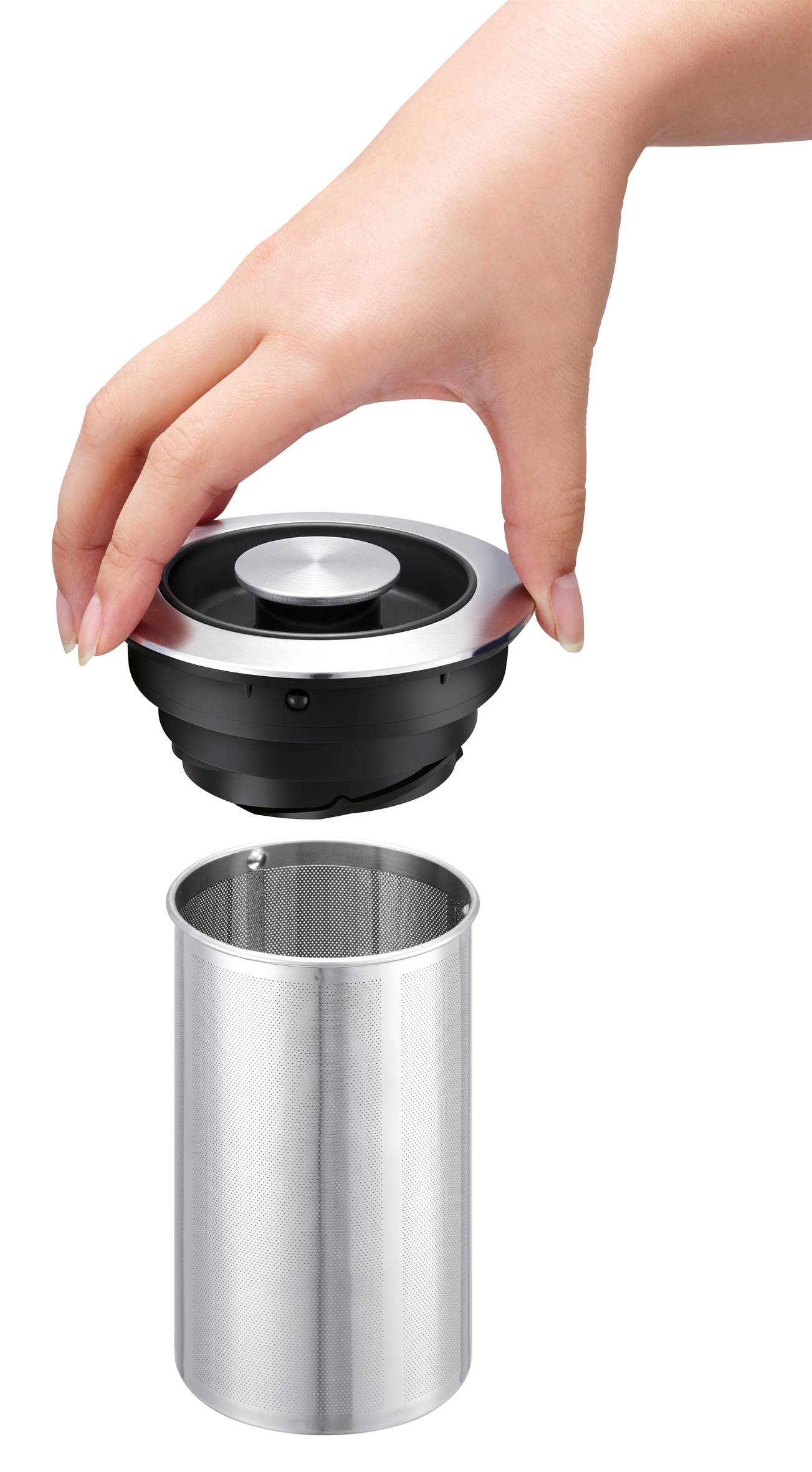 Bouilloire & machine à thé 2-en-1, verre, 5 températures