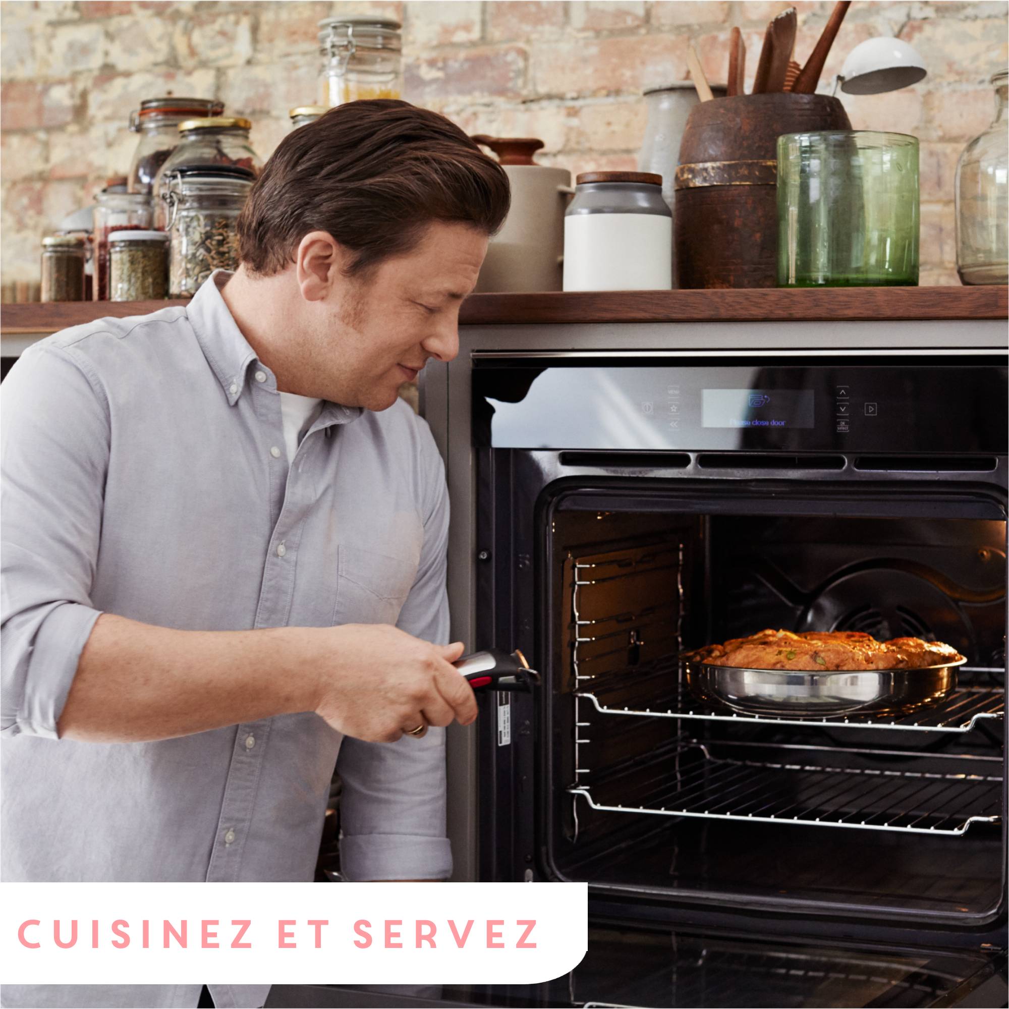 Ingenio Jamie Oliver, Antiadhésif, Batterie de cuisine 5 p, Induction