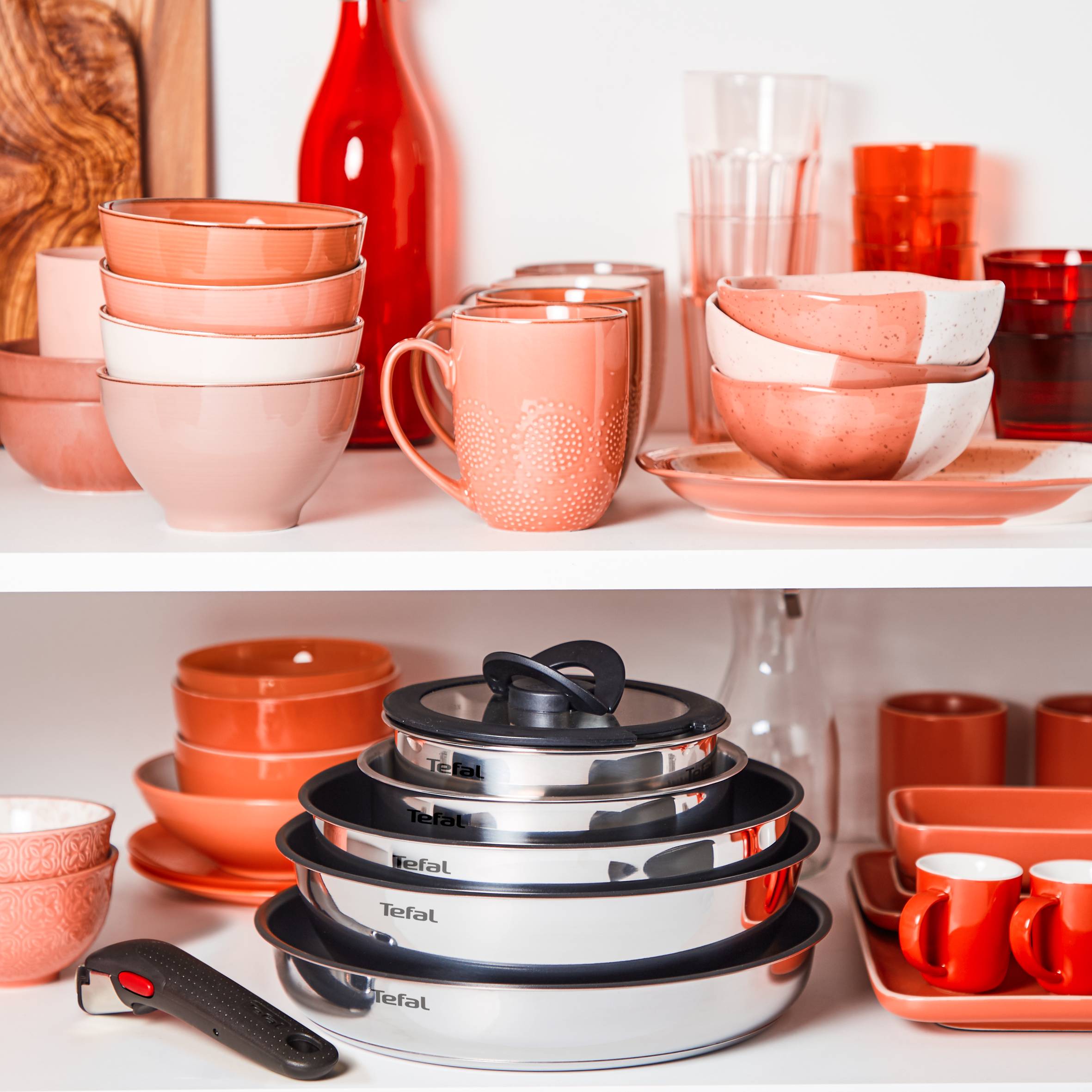 Ingenio Emotion, Inox, Batterie de cuisine 13 pièces, Induction