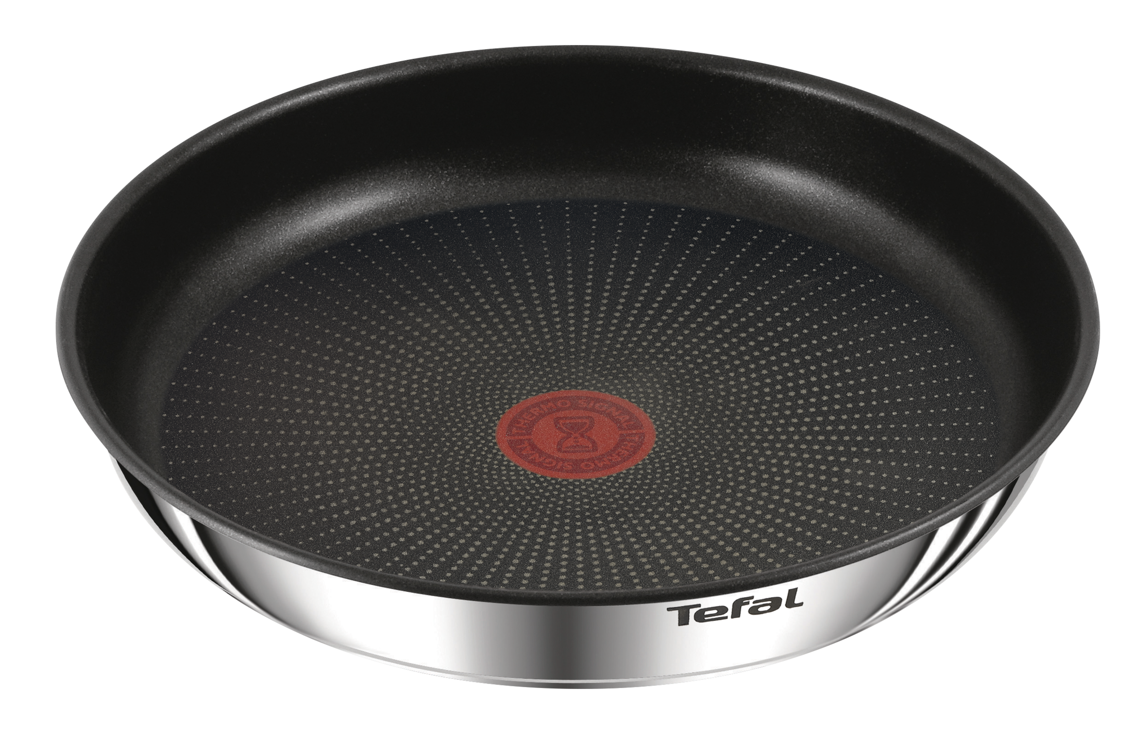 Batterie De Cuisine Tefal Ingenio Emotion - 3 Poêles Inox 22, 24, 28 Cm - Poignée Amovible, Empilable, Compatible Induction - 4
