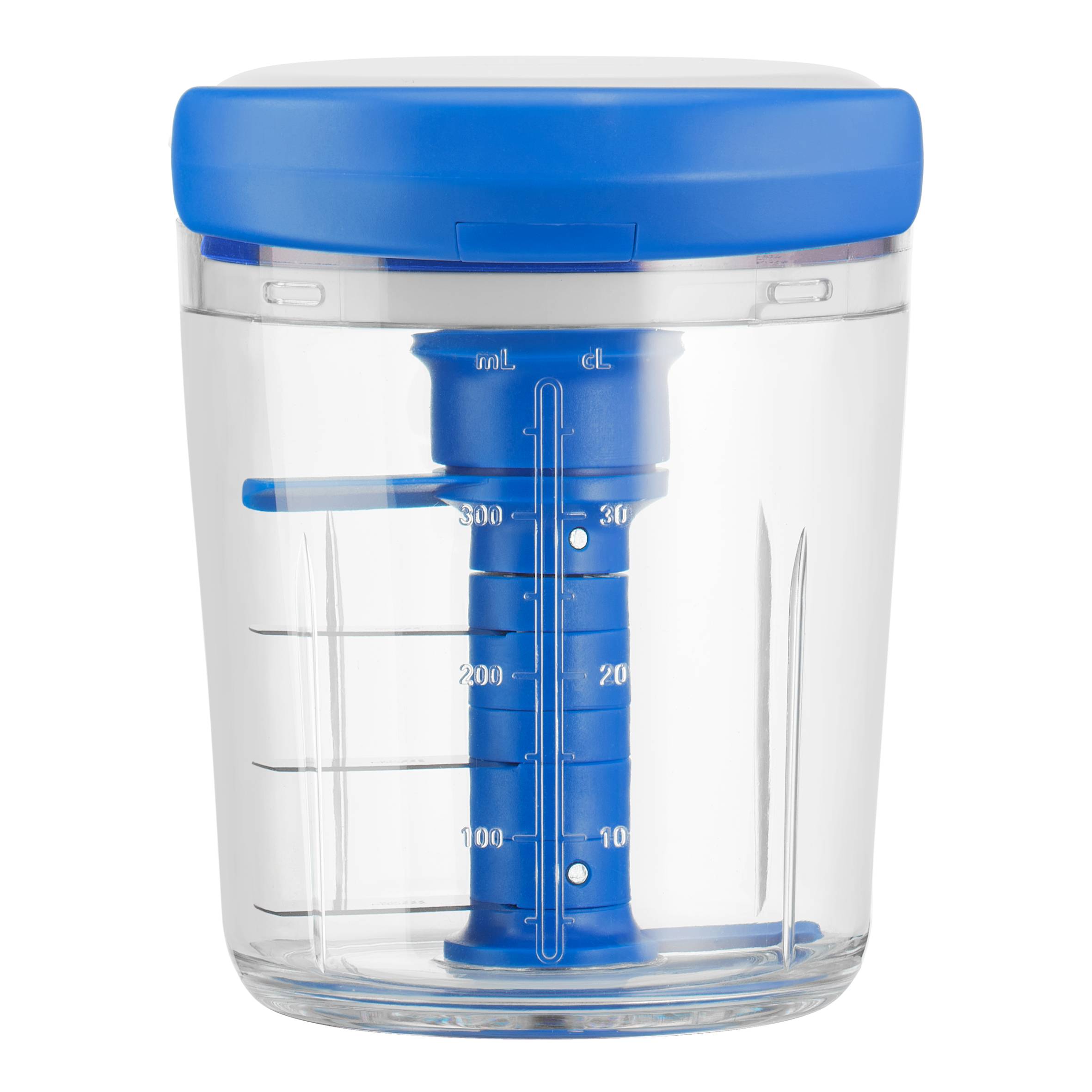 Jamie Oliver by Tefal Chop & Shaker hachoir manuel 5 secondes 450ml blanc et bleu