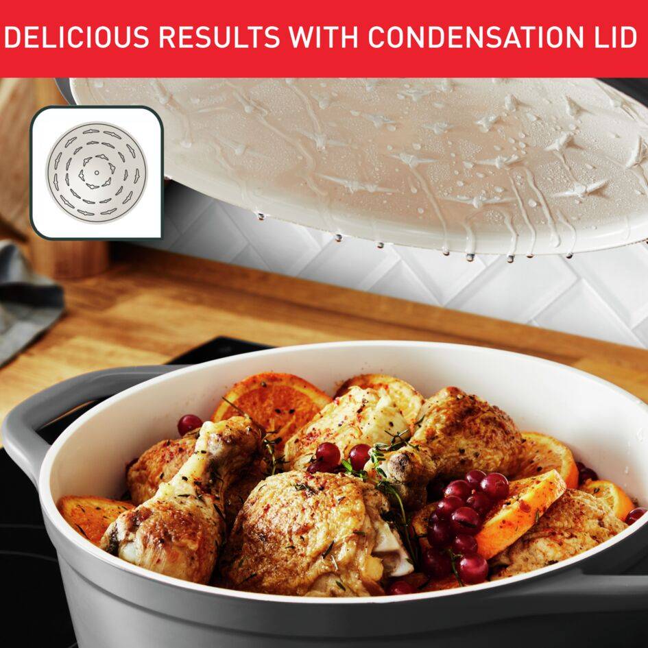 Air cocotte 24 cm fonte aluminium anthracite