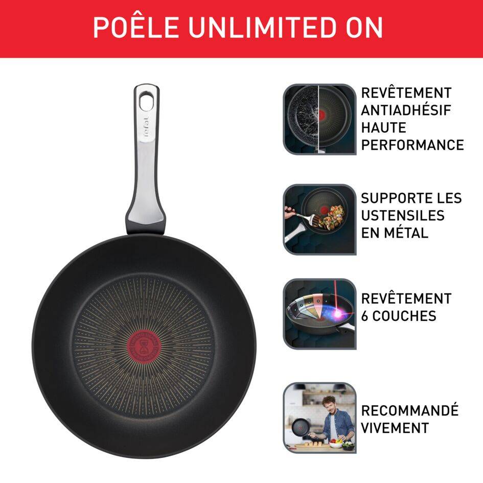 Unlimited on poêle wok 28cm