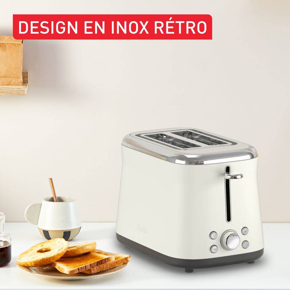 Collection, Inox, Grille-pain électrique, 2 fentes, 8 niveaux de dorage