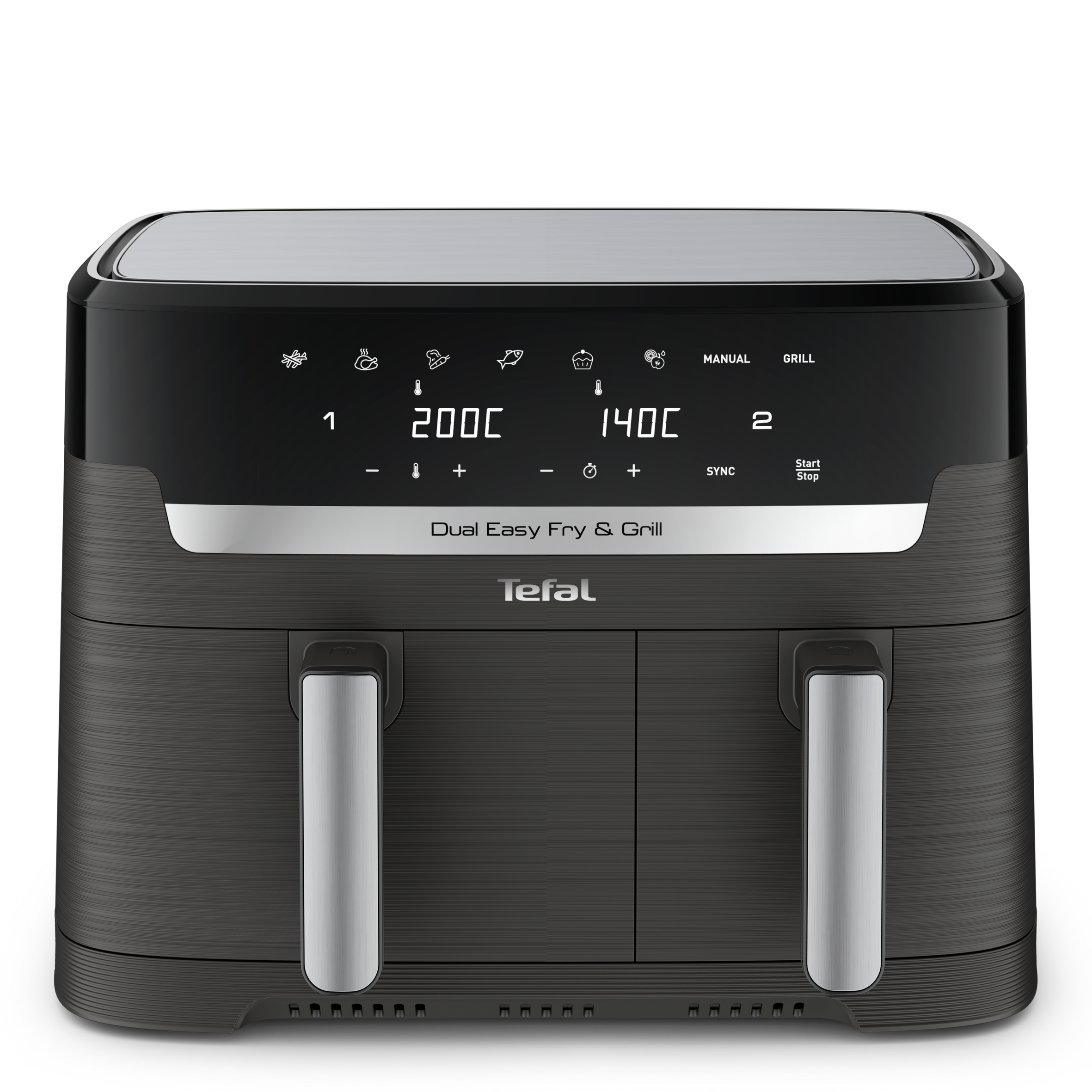 Dual Easy Fry & Grill, Air fryer double tiroir, 8.3L, Jusqu'à 8 personnes