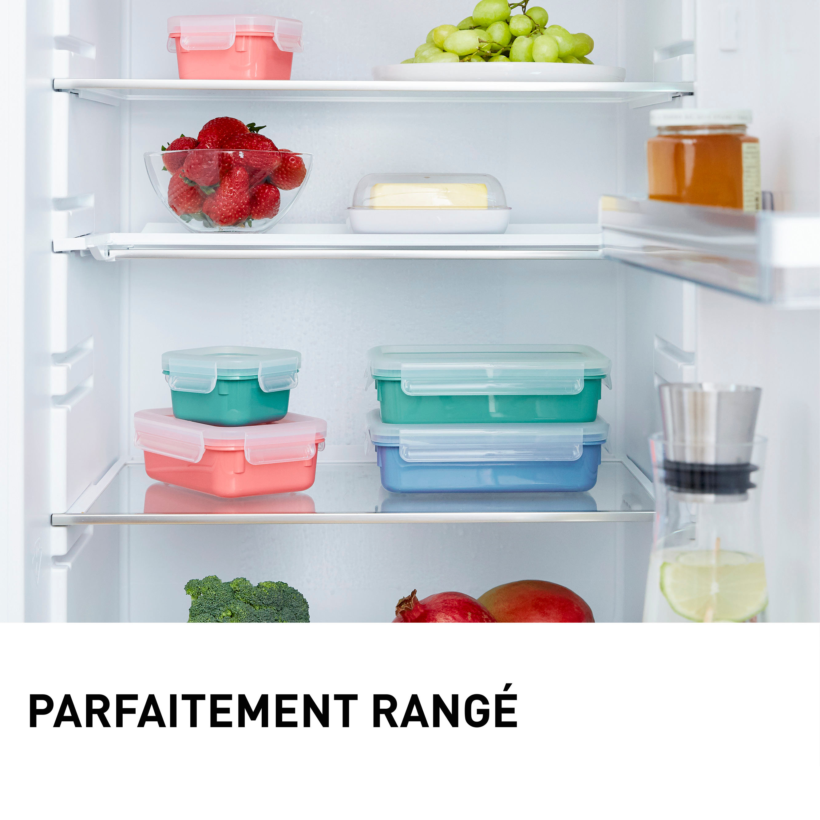 MASTERSEAL COLOUR EDITION Vert d'eau rectangulaire Set 4 pièces