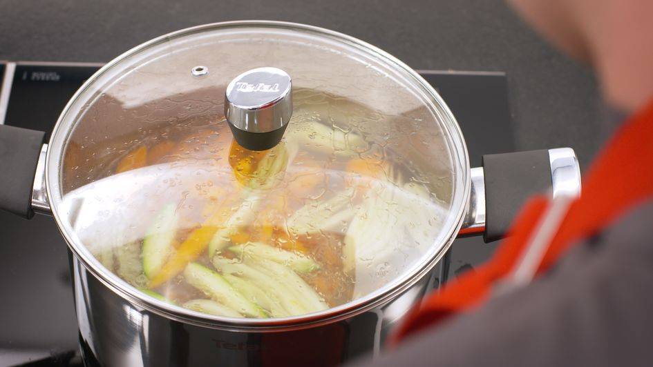 EMOTION INOX Marmite 22 cm (6 L) + couvercle en verre 