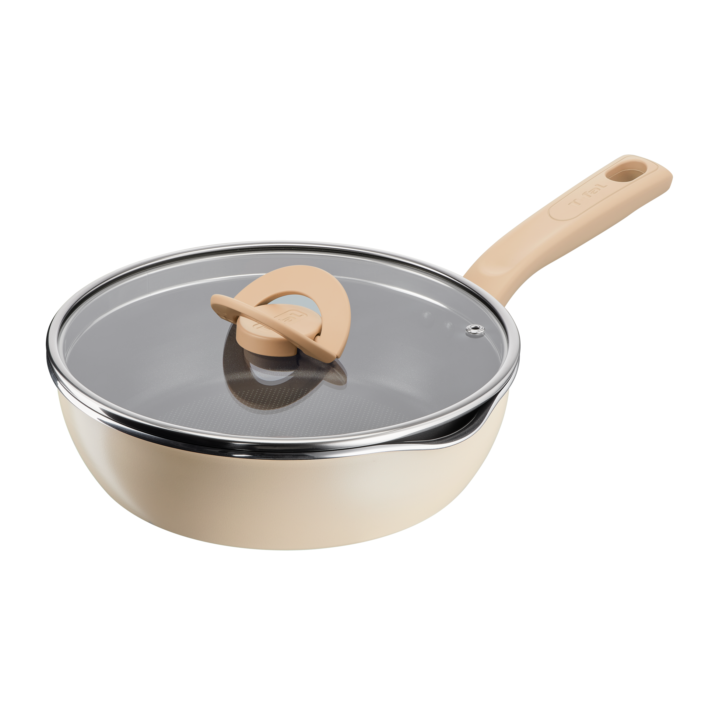 One Pick Pot, Poêle profonde 22&nbsp;cm, Antiadhésif résistant, Becs verseurs, Induction