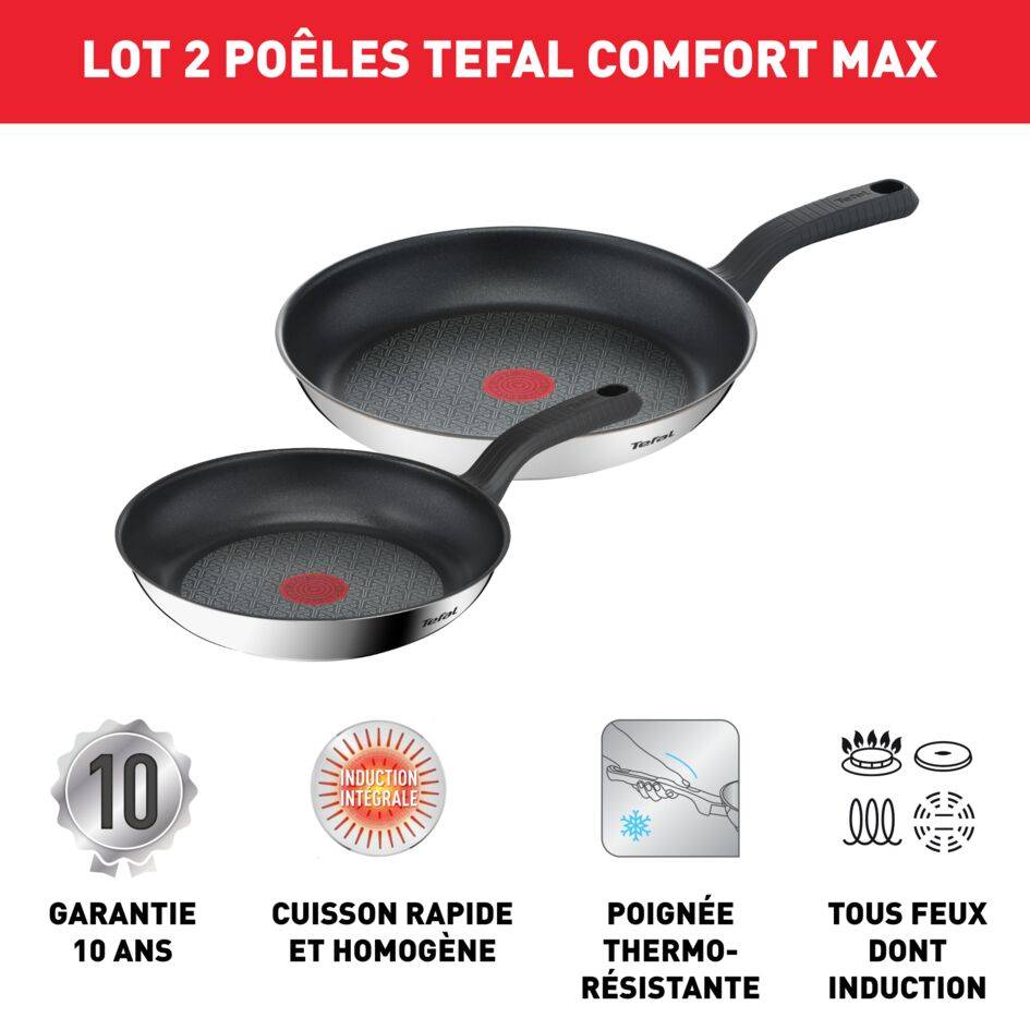 Comfort Max Lot 2 poêles 24/28 cm