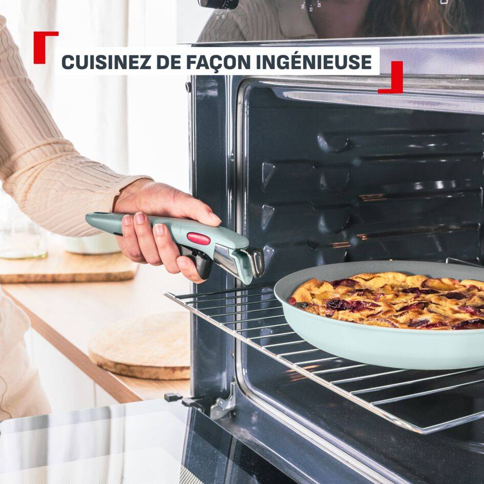 Halo Eucalyptus, Batterie de cuisine 9&nbsp;pièces, Poignée assortie, Empilable