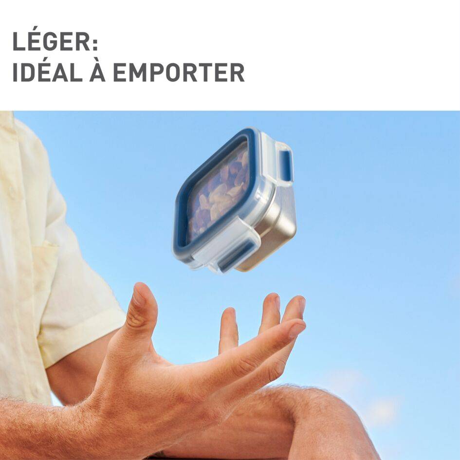 MASTERSEAL Inox Boîte de conservation carrée 0,2 L