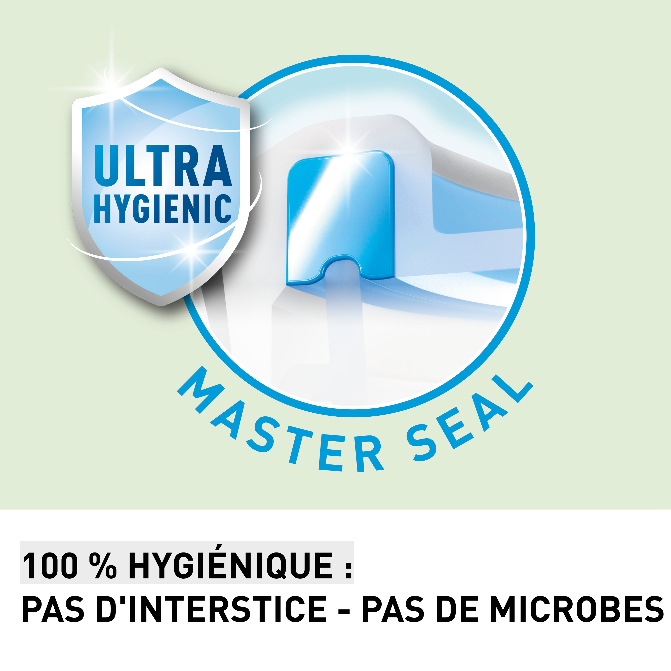 MASTERSEAL COLOUR EDITION Vert d'eau rectangulaire Set 4 pièces