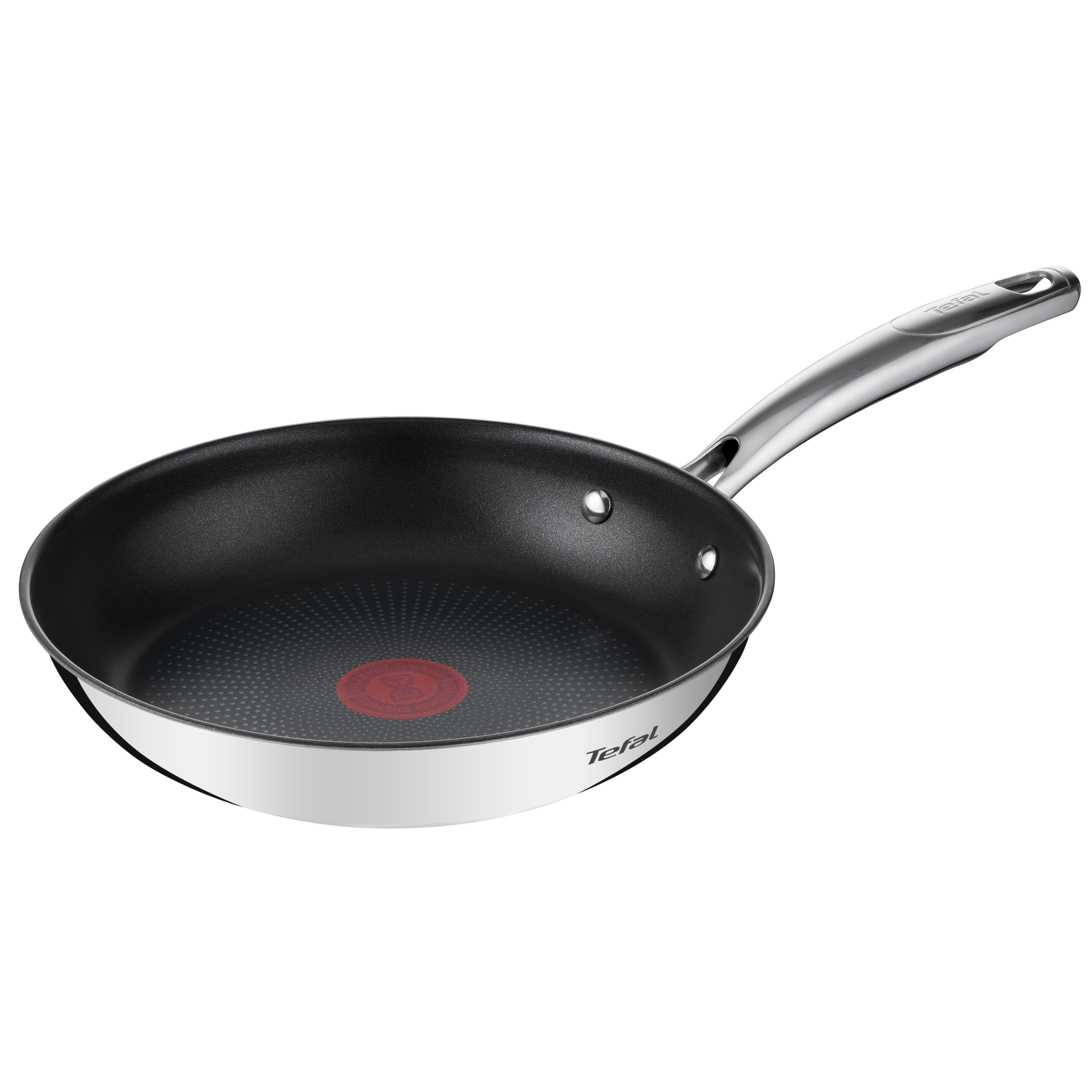 Duetto +, Poêle 24 cm, Garantie 10 ans, Acier inoxydable, Induction, Thermo-Signal