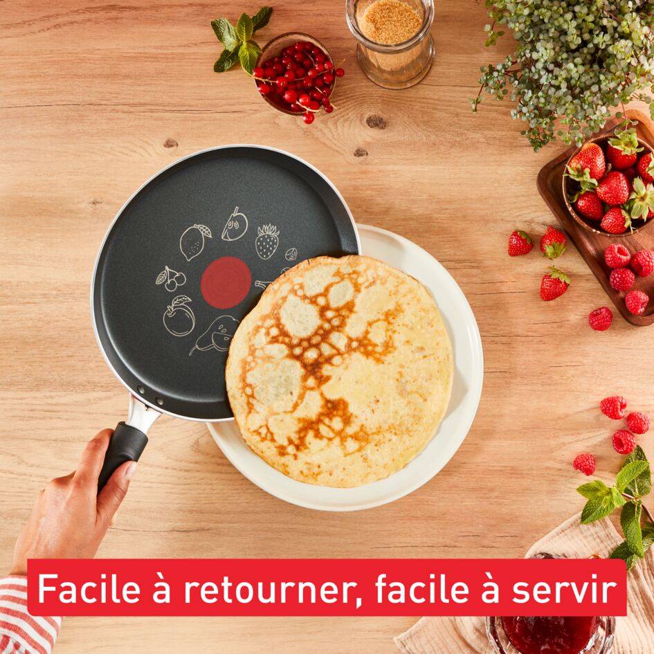 Crêpière Chandeleur 2025 28 cm, Revêtement antiadhésif pour une glisse exceptionnelle, Édition limitée