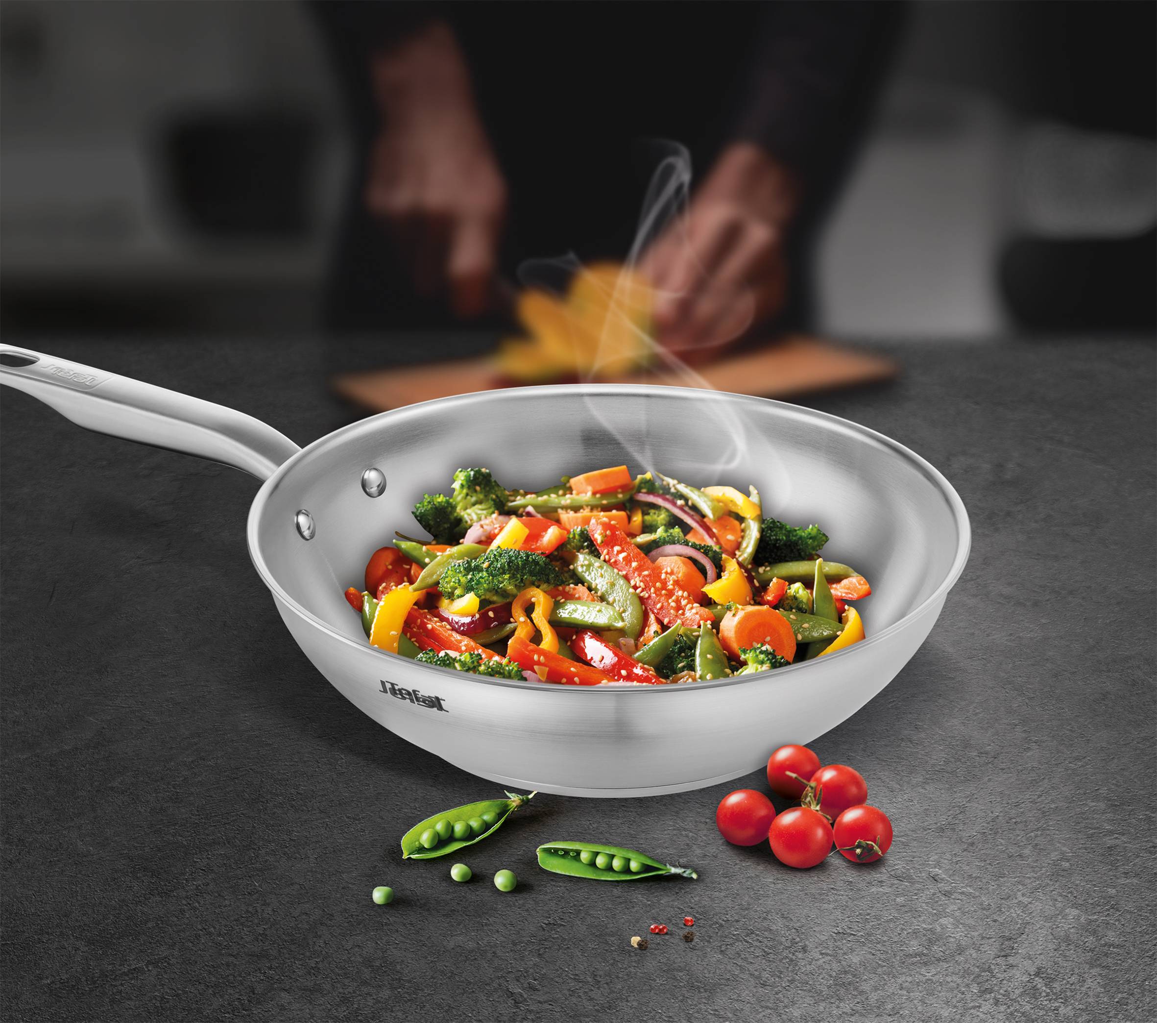 Virtuoso Poêle wok 28 cm | WOKS | Tefal