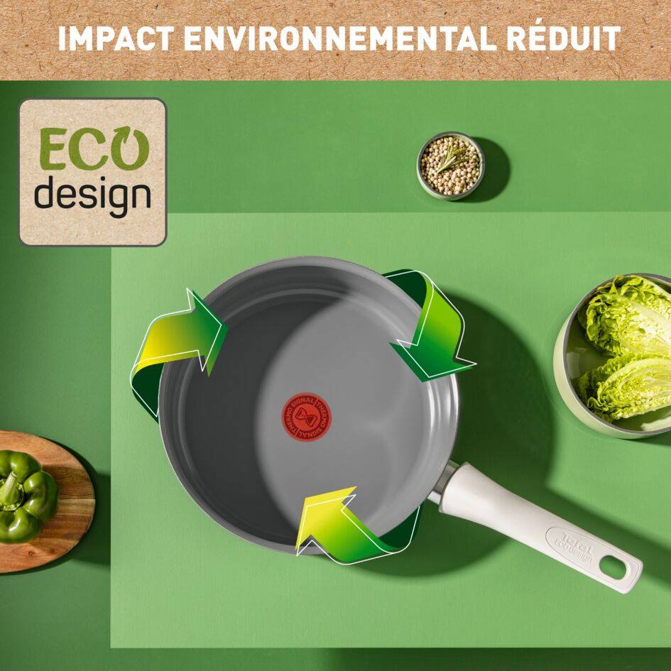 Renew On, Céramique antiadhésive, Sauteuse 24 cm, Induction