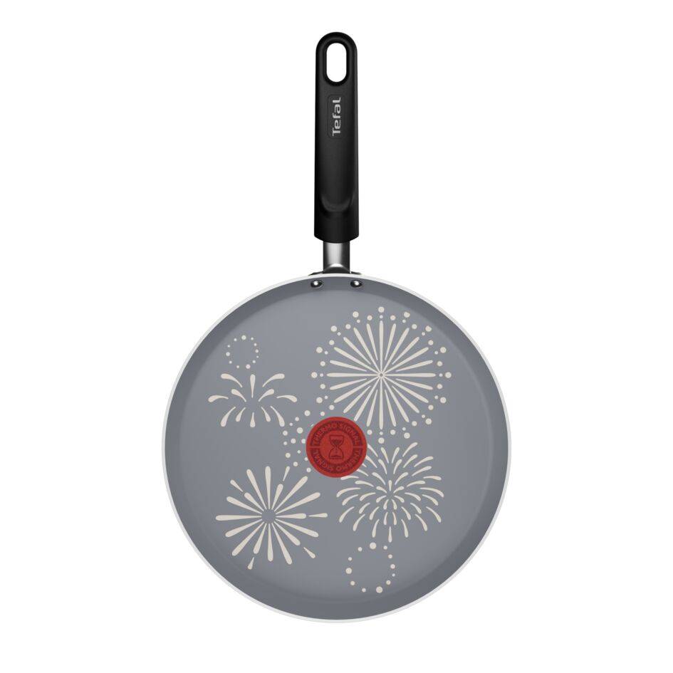 Chandeleur 2026, Poêle à crêpes 25 cm, Revêtement antiadhésif, Jaune