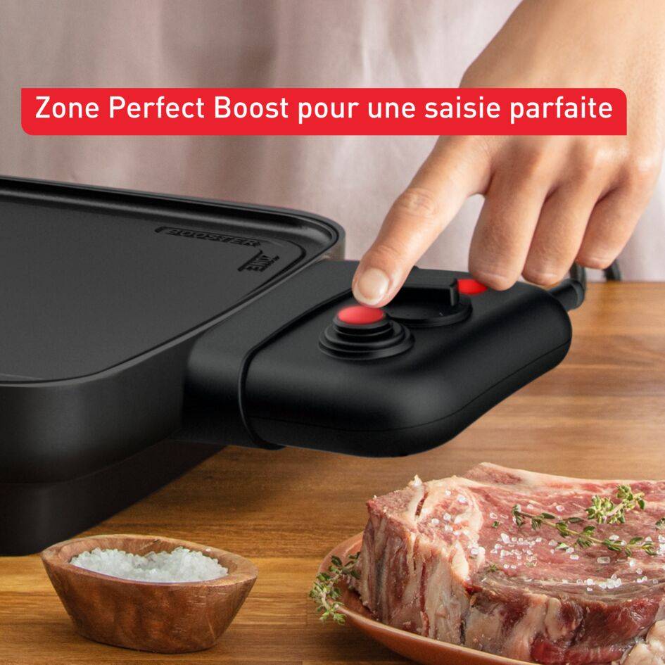 Plancha Booster deux zones de cuisson  2200 W