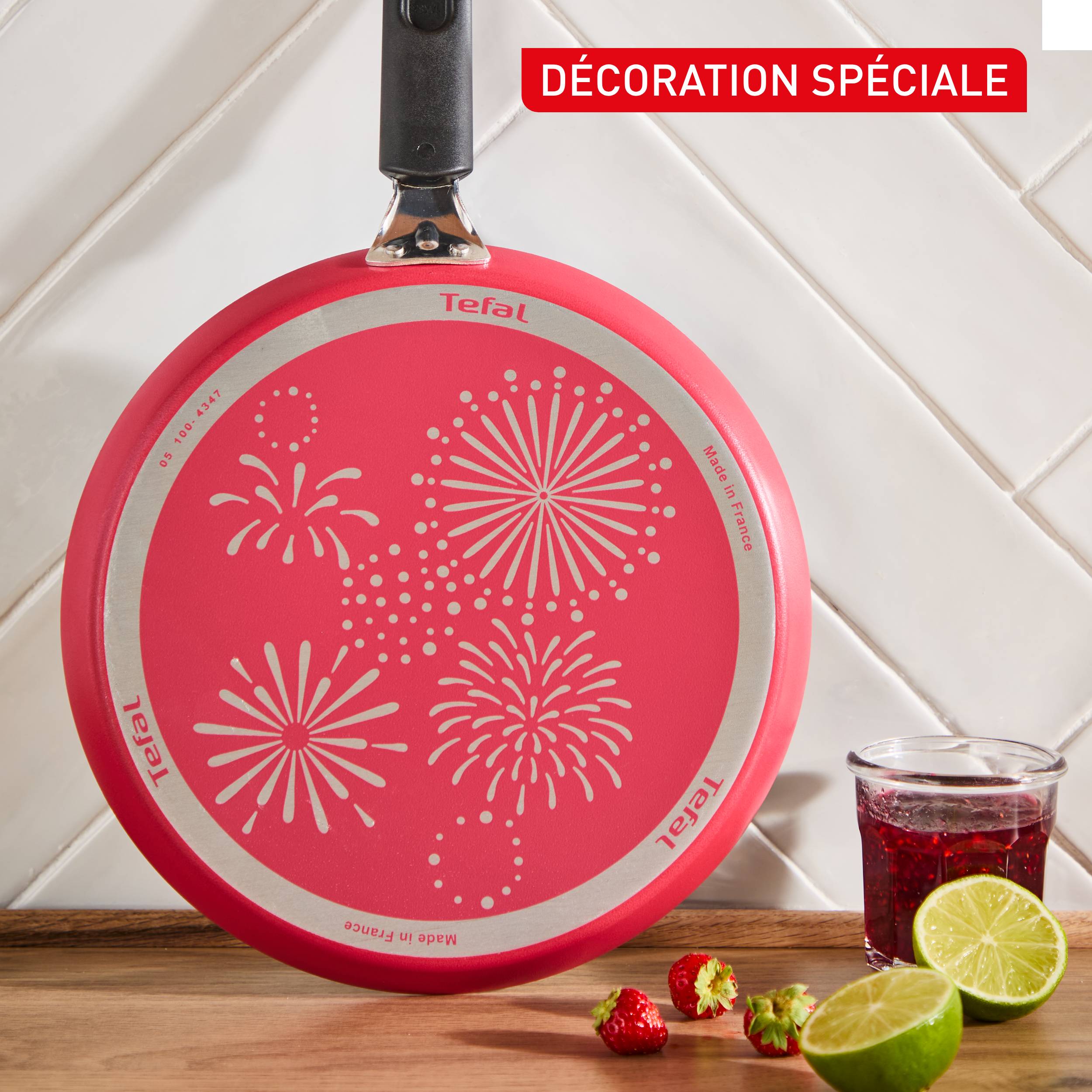 Chandeleur&nbsp;2026, Galettière 34&nbsp;cm, Décoration spéciale, Revêtement antiadhésif