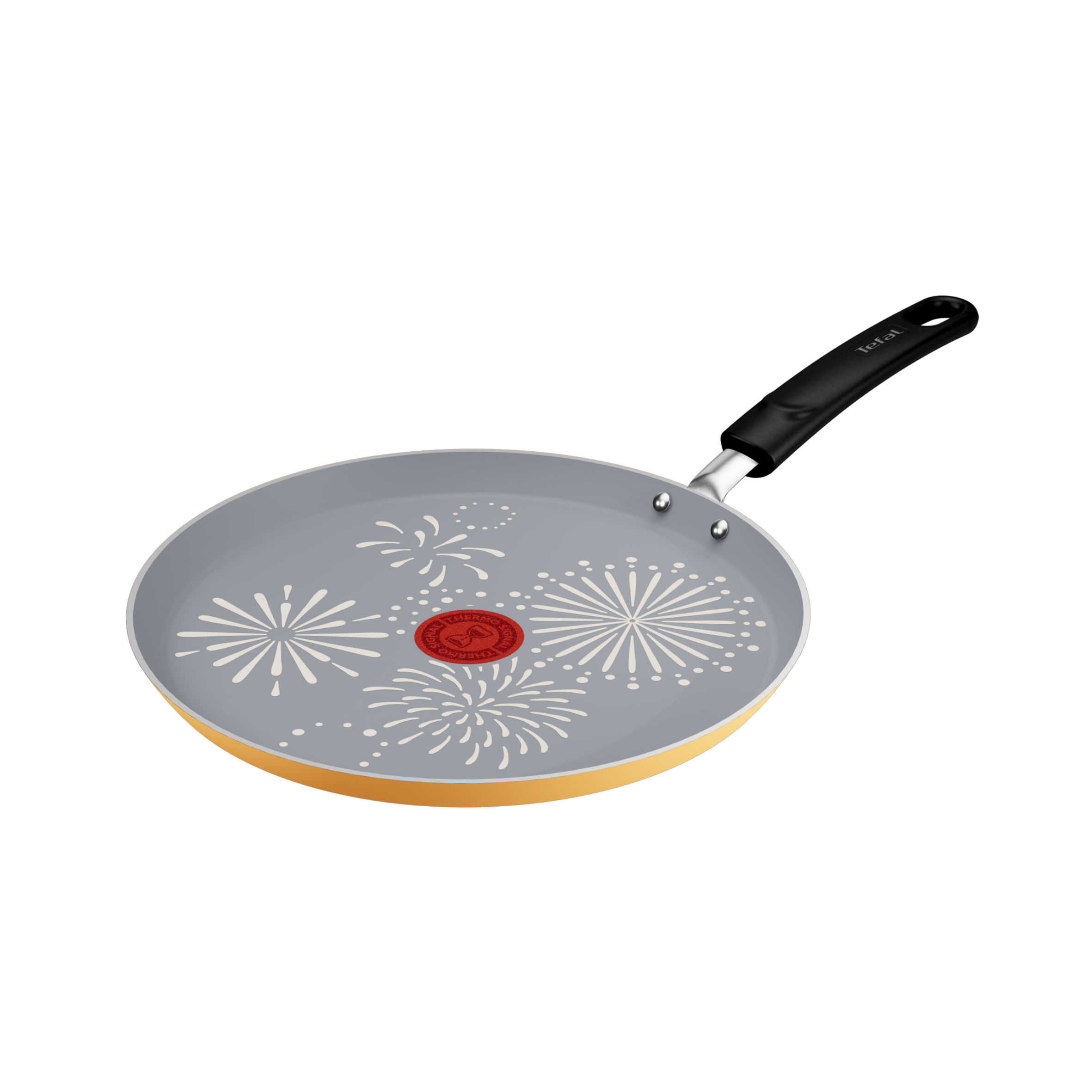 Chandeleur&nbsp;2026, Poêle à crêpes 25&nbsp;cm, Revêtement antiadhésif, Jaune