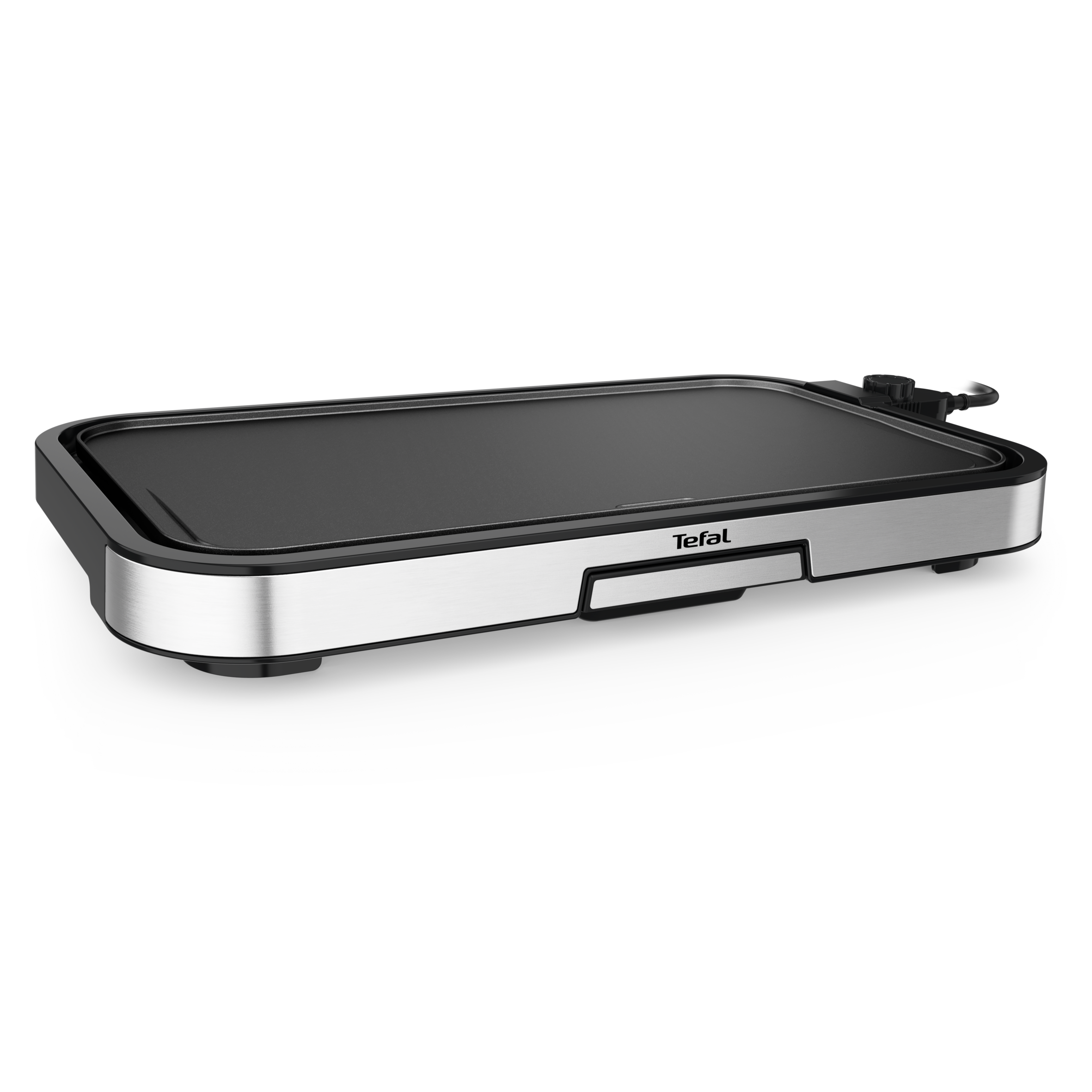 Giant Plancha XL Inox, 12 personnes, Cuisson saine, Thermostat 5 niveaux, 250°C